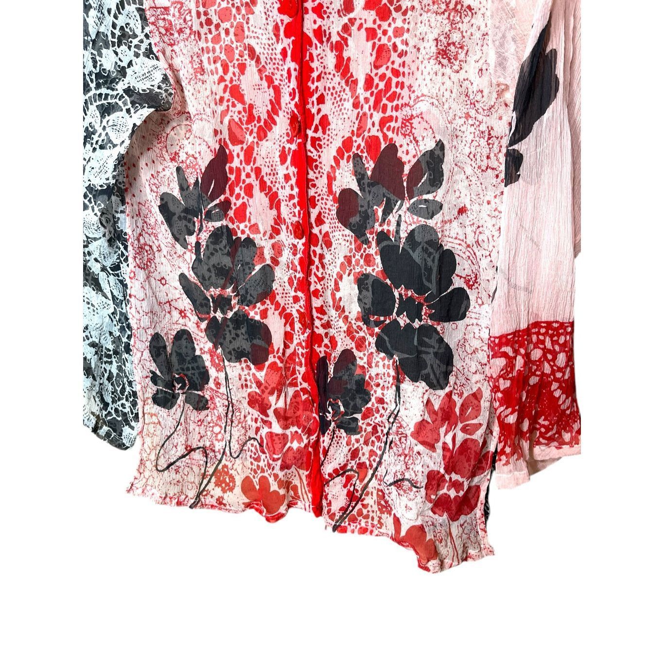 Other David Dart Women's 100% Silk Button Up Blouse/Shirt Size M Size M / US 6-8 / IT 42-44 - 3 Thumbnail