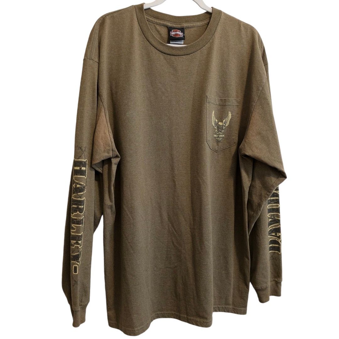 Harley Davidson Long Sleeve HARLEY DAVIDSON MOTORCYCLES NY Pocket Shirt XL Size US XL / EU 56 / 4 - 3 Thumbnail