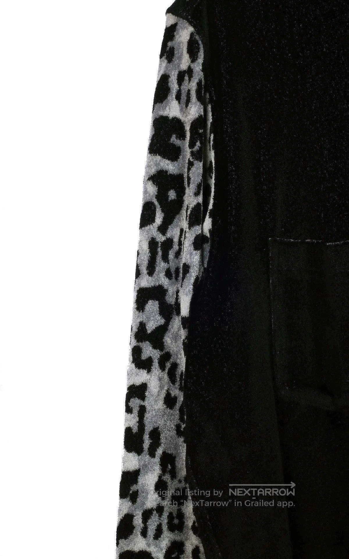 Mastermind Japan Black XXL Button-Up Shirt with Leopard Sleeves & Skull. Size US XXL / EU 58 / 5 - 6 Thumbnail