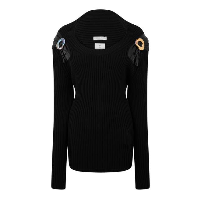 Bottega Veneta Scoop Neck Regular Fit Long Sleeve Sweater