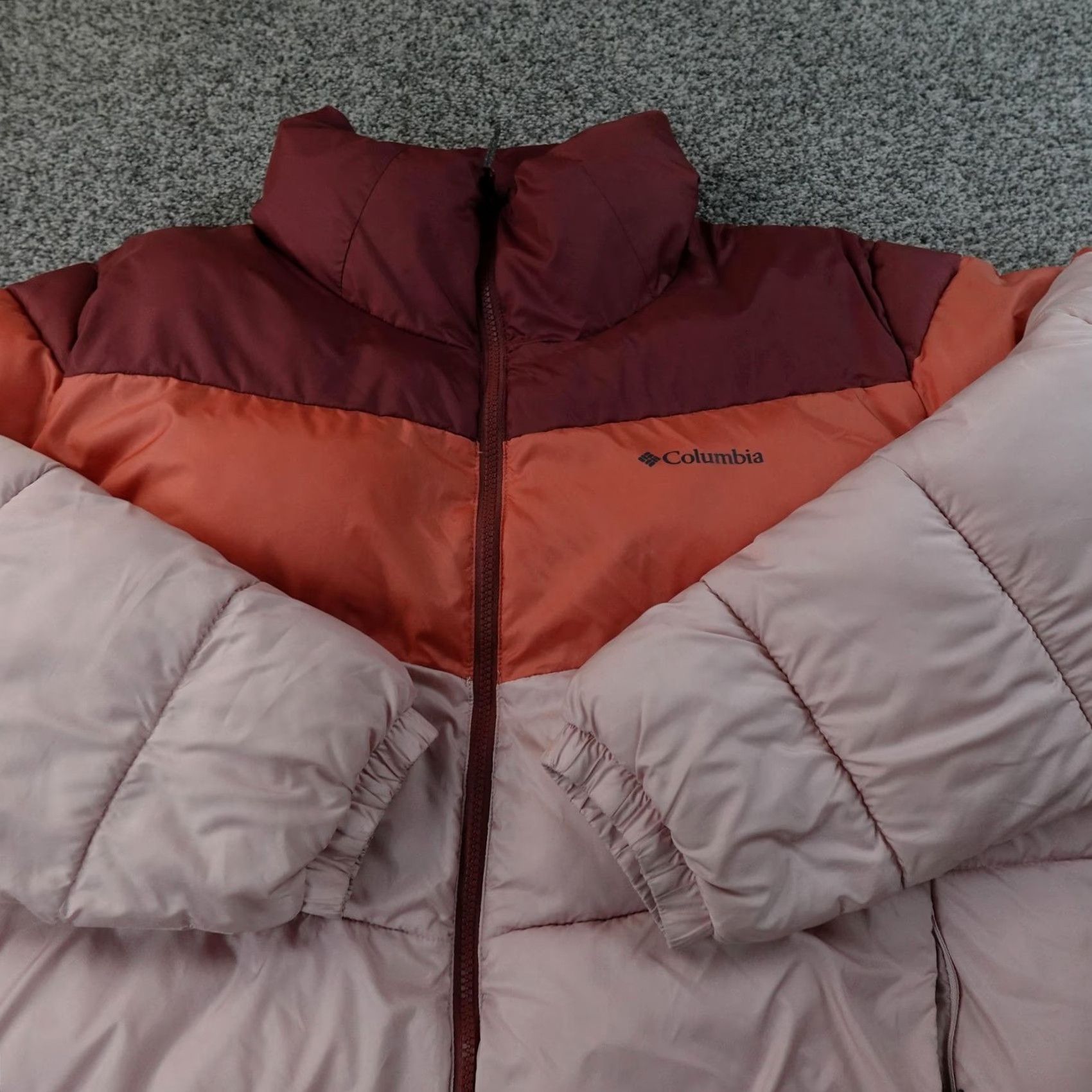 Pinko Columbia Jacket Womens 2X Pink Puffer Quilted Insulated Full Zip Outdoor Coat Size XXL / US 16-18 / IT 52-54 - 3 Thumbnail