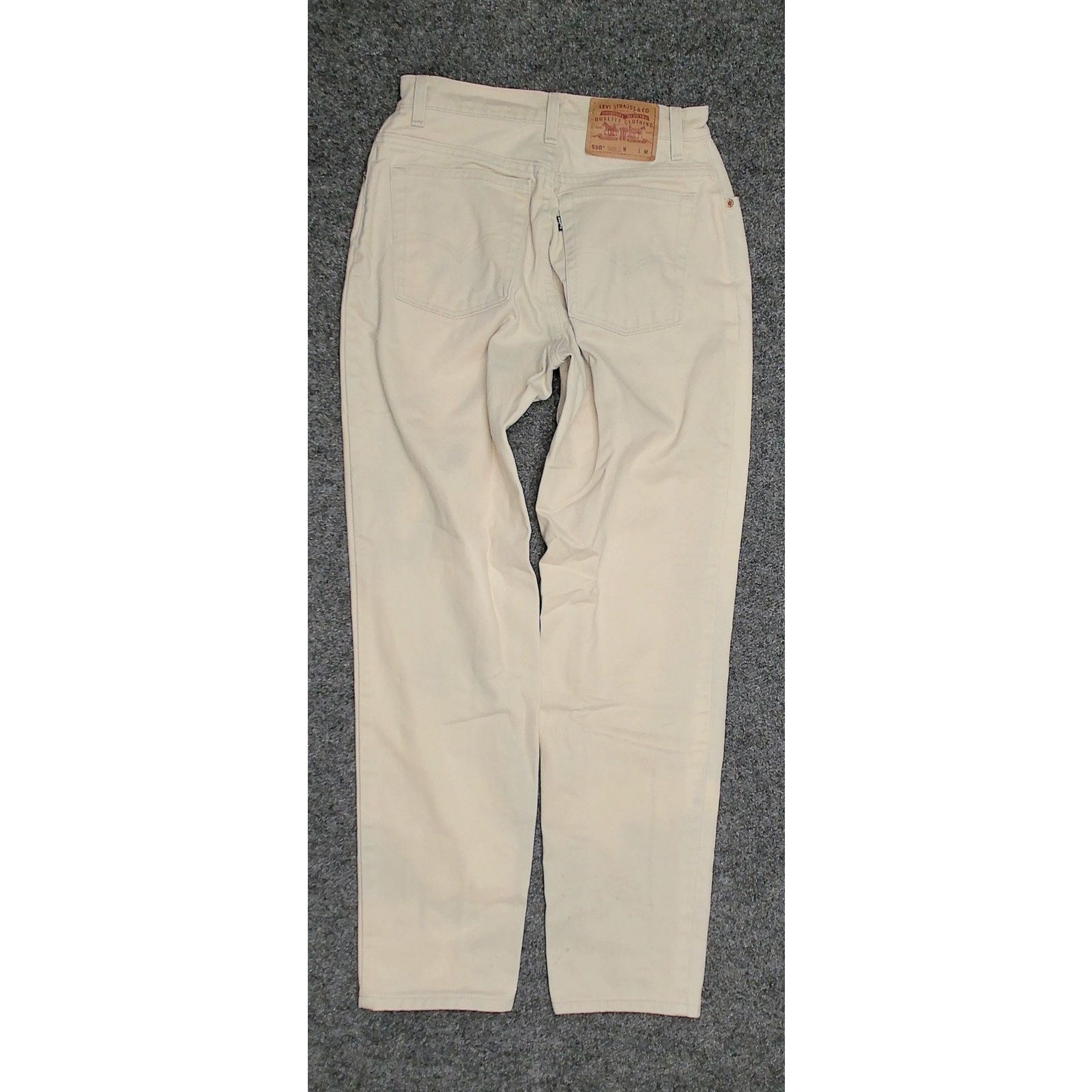 Vintage Vintage 1998 USA Made Levi's 550 Beige Denim Size 29 Size 30" / US 8 / IT 44 - 4 Thumbnail