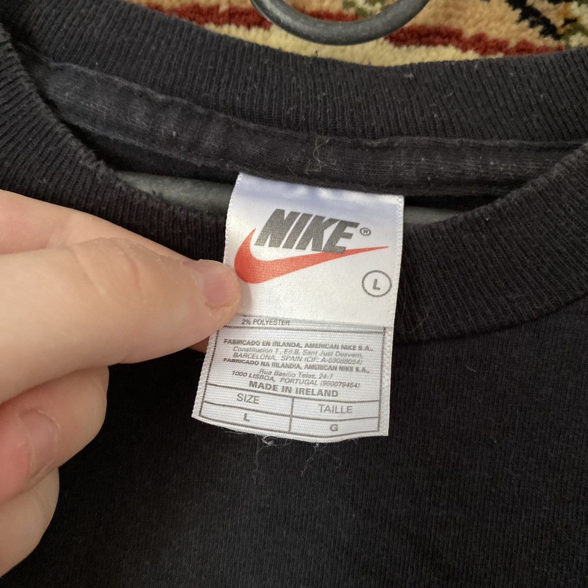 Jordan Brand × Nike × Vintage Crazy Rare Vintage Tee Nike 80’s Single Stitch Tee Size US L / EU 52-54 / 3 - 7 Thumbnail