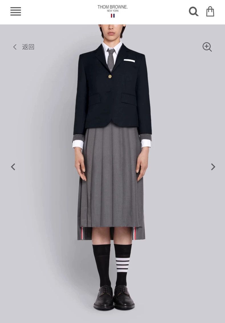 Thom Browne Thom Browne Classic dark blue gold buckle suit 2503-Nextar Size S / US 4 / IT 40 - 7 Thumbnail