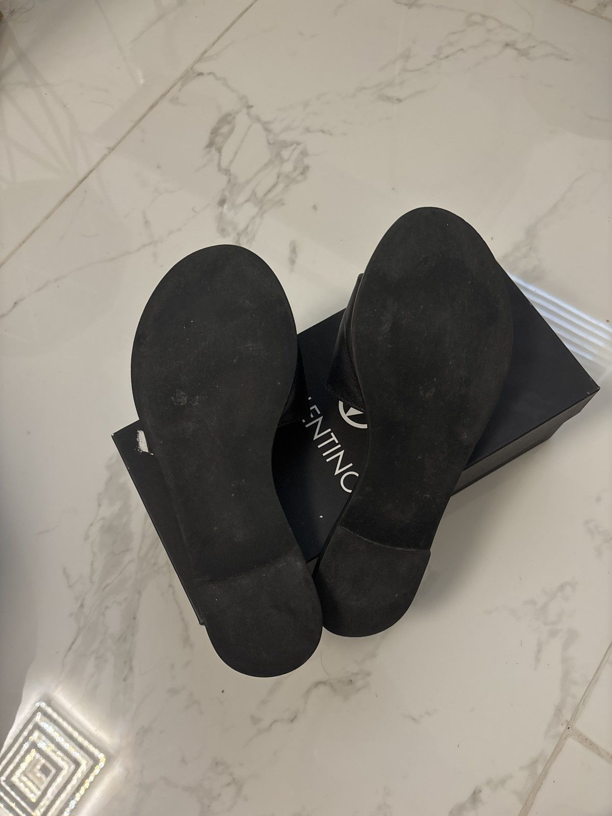 Valentino black valentino sandals Size US 7.5 / IT 37.5 - 6 Thumbnail