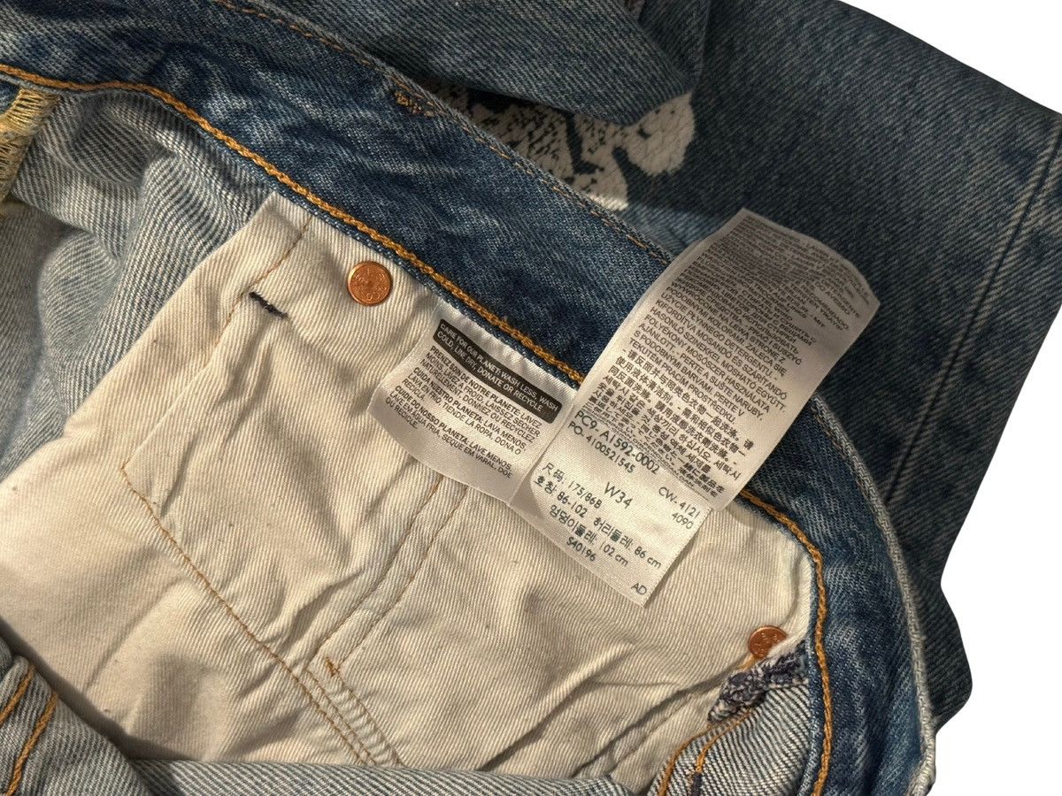 DENIM TEARS DENIM TEARS × Levi’s 501 “Cotton Wreath” Jeans - W34 L34 Size US 34 / EU 50 - 8 Thumbnail