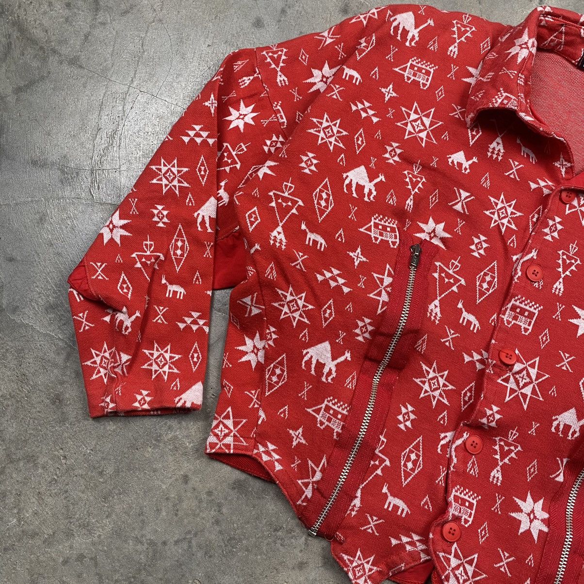 If Six Was Nine × Japanese Brand × Kansai Yamamoto Rare 90s Kansai Japan Navajo Cropped Button Down Size S / US 4 / IT 40 - 3 Thumbnail