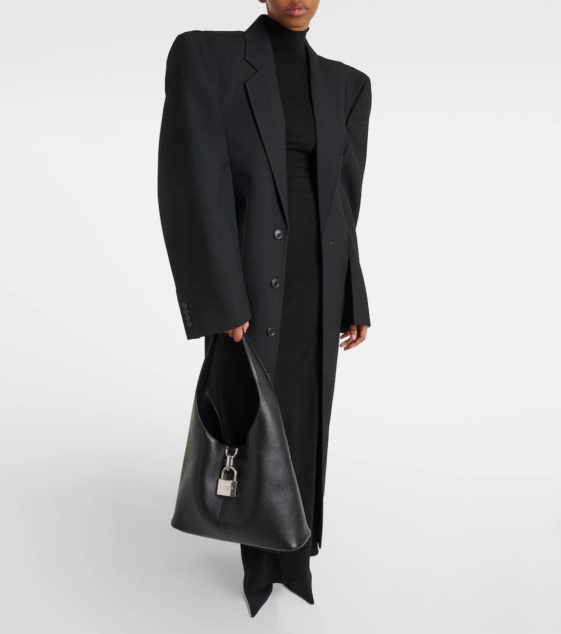 Balenciaga o1mt1gz0824 Size: OS / Locker Medium North-South Hobo Bag Size ONE SIZE - 7 Thumbnail