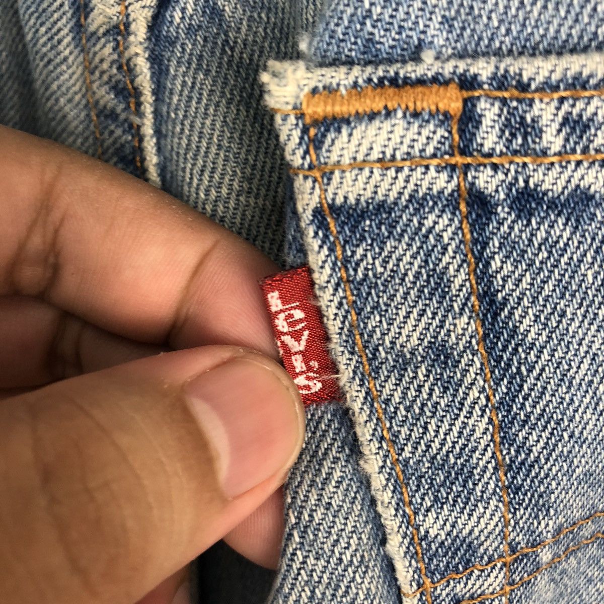 Levi's D 501 Levis patchwork ripped Distressed Denim Pants #A1013 Size US 32 / EU 48 - 22 Thumbnail