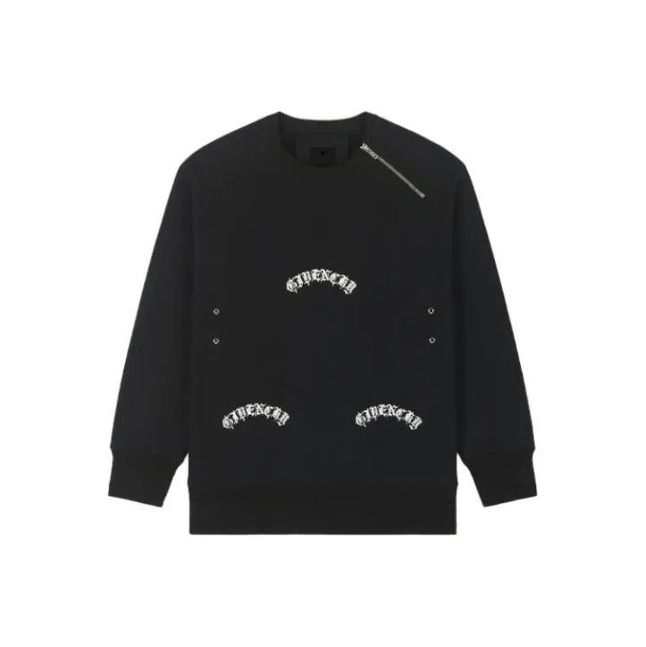 Givenchy Givenchy FW21 Loose Logo Zip Metal Detail Sweatshirt Size US XS / EU 42 / 0 - 1 Thumbnail