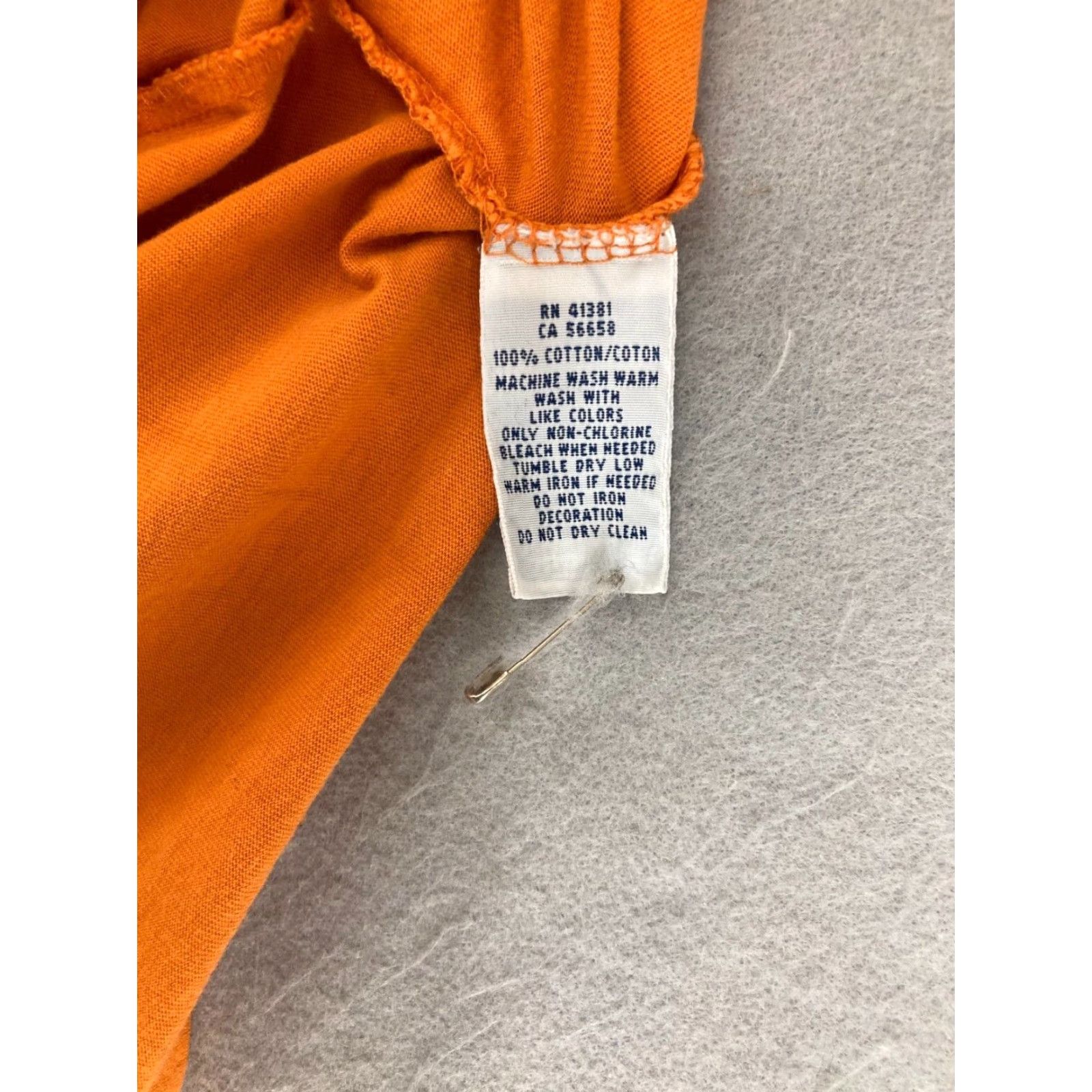 Polo Ralph Lauren Polo Ralph Lauren Men's T-Shirt Large Orange Solid Crew Neck Regular Fit Size US L / EU 52-54 / 3 - 6 Thumbnail
