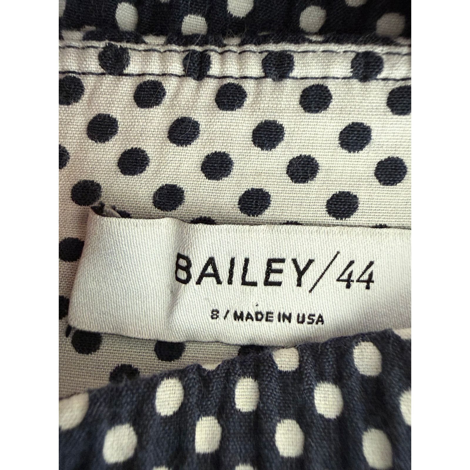 Bailey 44 Bailey 44 Navy White Polka Dot Pleated Midi Skirt 8 - D007 Size 30" / US 8 / IT 44 - 4 Thumbnail