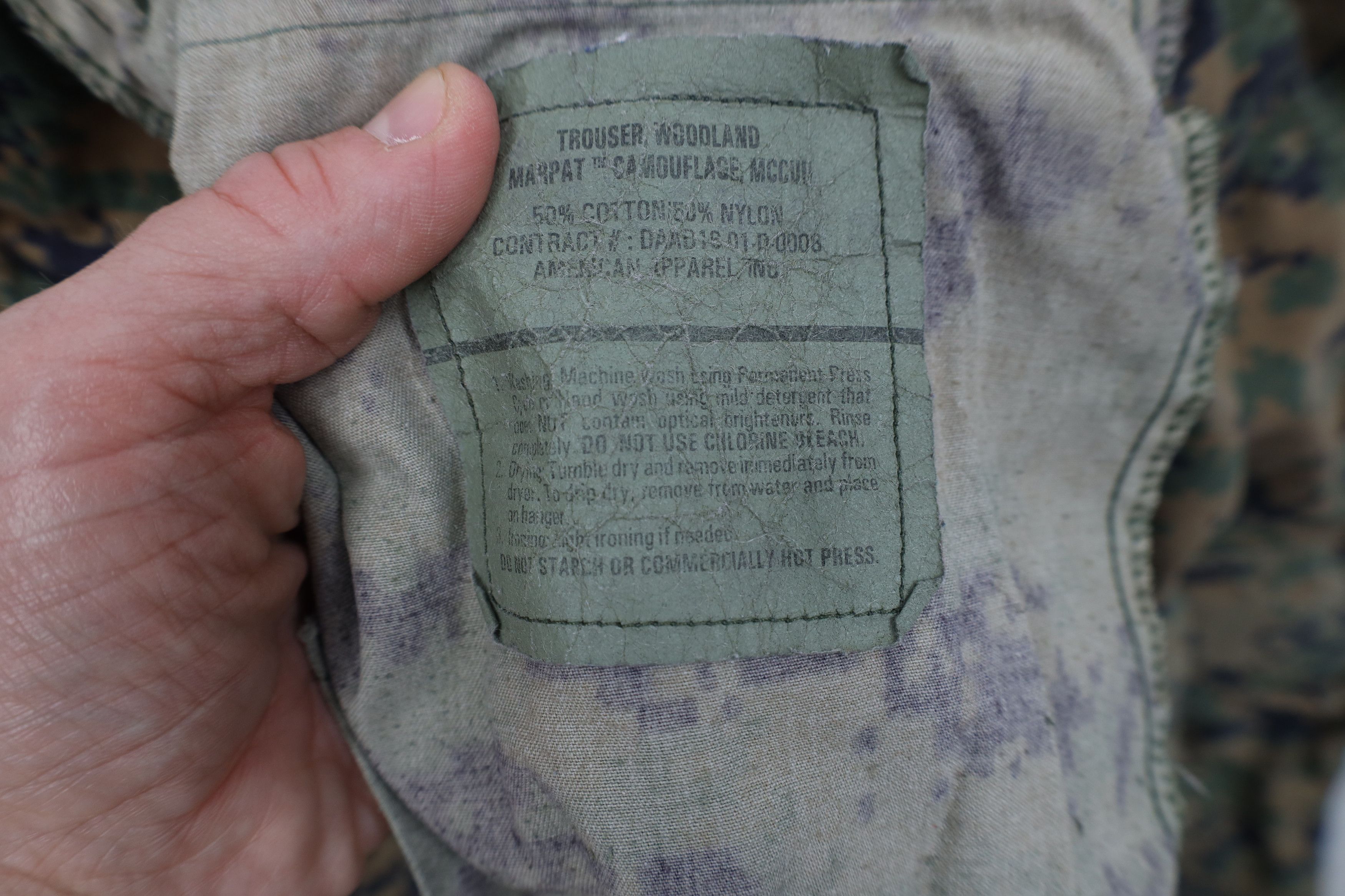 Vintage Vintage Y2K 2001 USGI USMC Marpat Camouflage Cargo Pants USA Size US 34 / EU 50 - 10 Thumbnail
