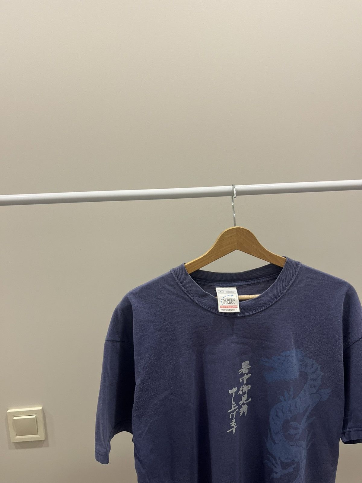 Vintage Vintage Y2K Japanese Style Tshirt Blue USA Size L Size US L / EU 52-54 / 3 - 2 Thumbnail