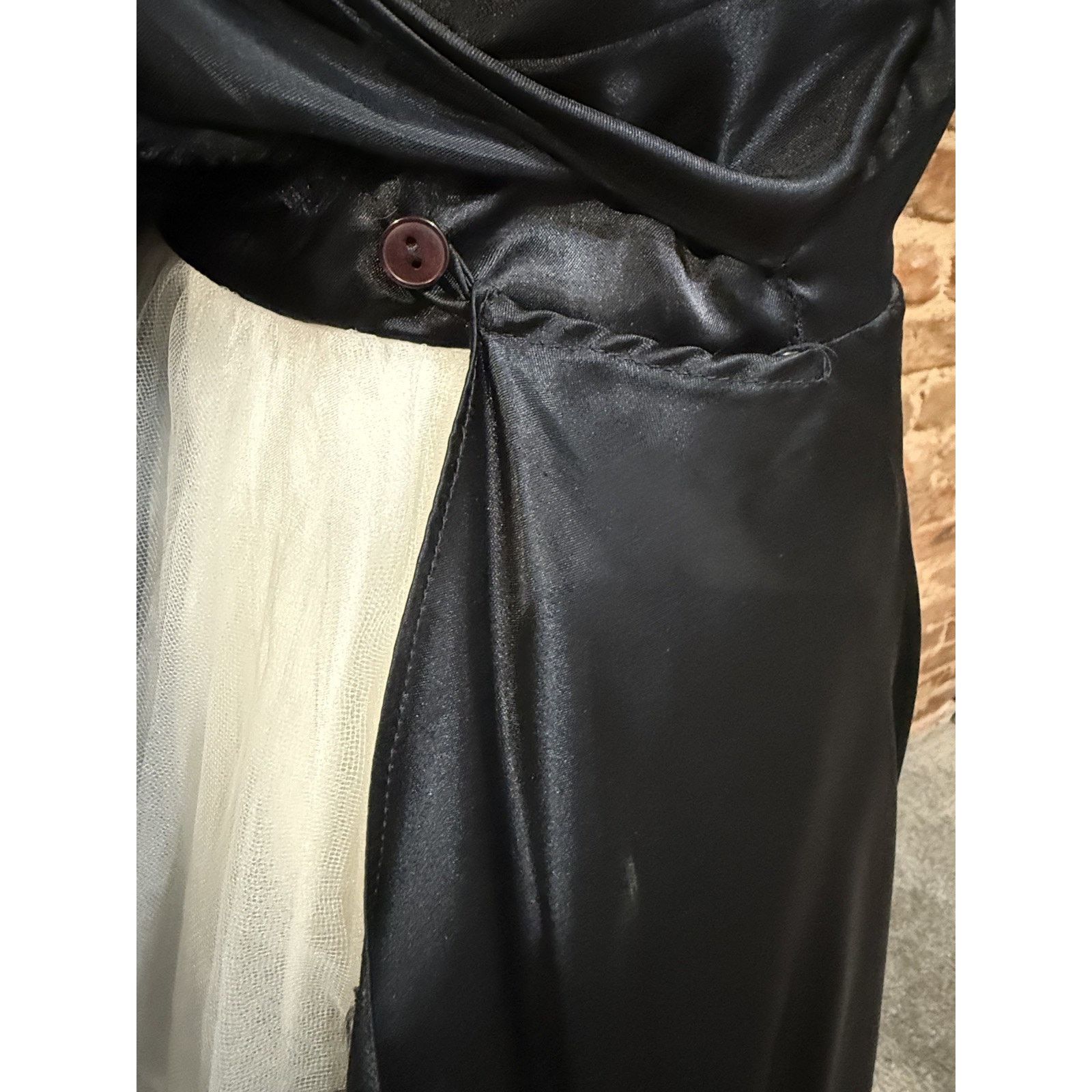 & Other Stories You Babes 2 VTG 90s Y2K Dress Black/white tulle Sz 7 PROM Size M / US 6-8 / IT 42-44 - 6 Thumbnail