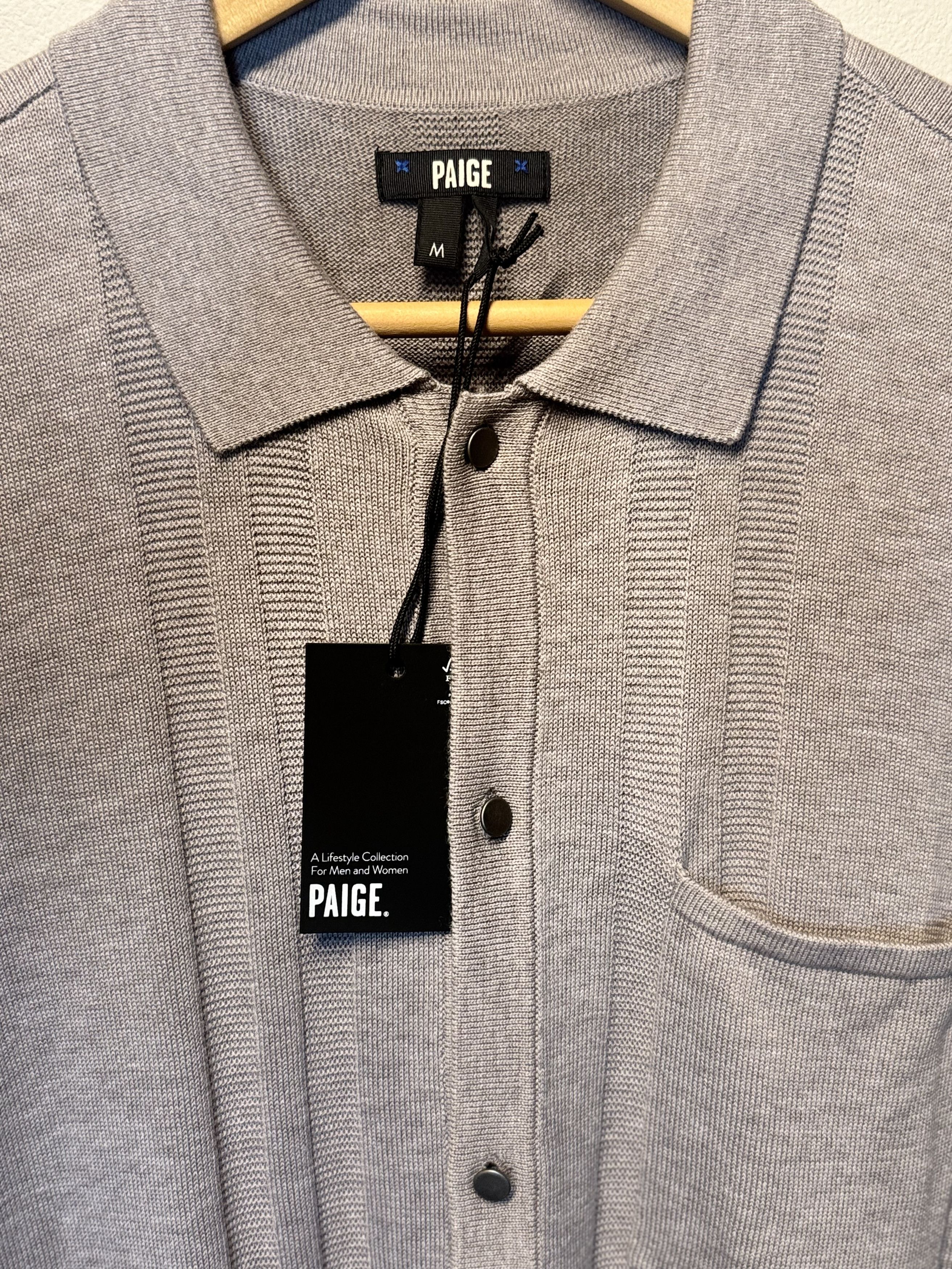 Paige Button Down Polo - Ribbed Detail