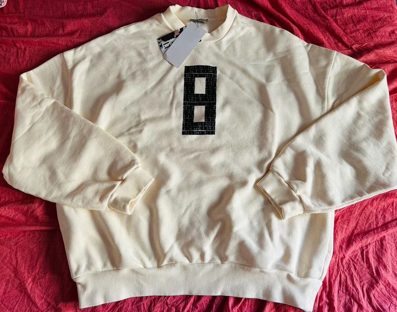 Fear of God Fear of God Oversize Number 8 Sweatshirt - dmc Size US XL / EU 56 / 4 - 1 Thumbnail