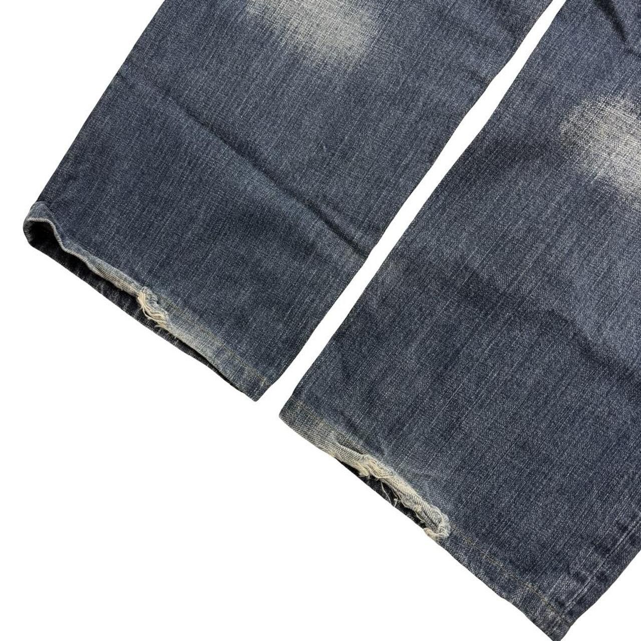 Karakuri Tamashii Karakuri Tamashii Embroidered Floral Japanese Jeans Waist 35 Size US 35 - 8 Thumbnail