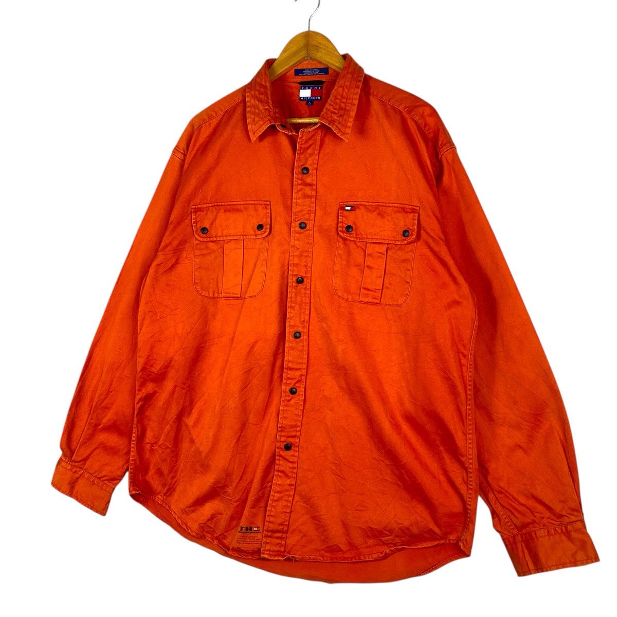 Tommy Hilfiger 💥VTG TOMMY SPORT BUTTON LIGHT SHIRT JACKET Size US L / EU 52-54 / 3 - 2 Thumbnail