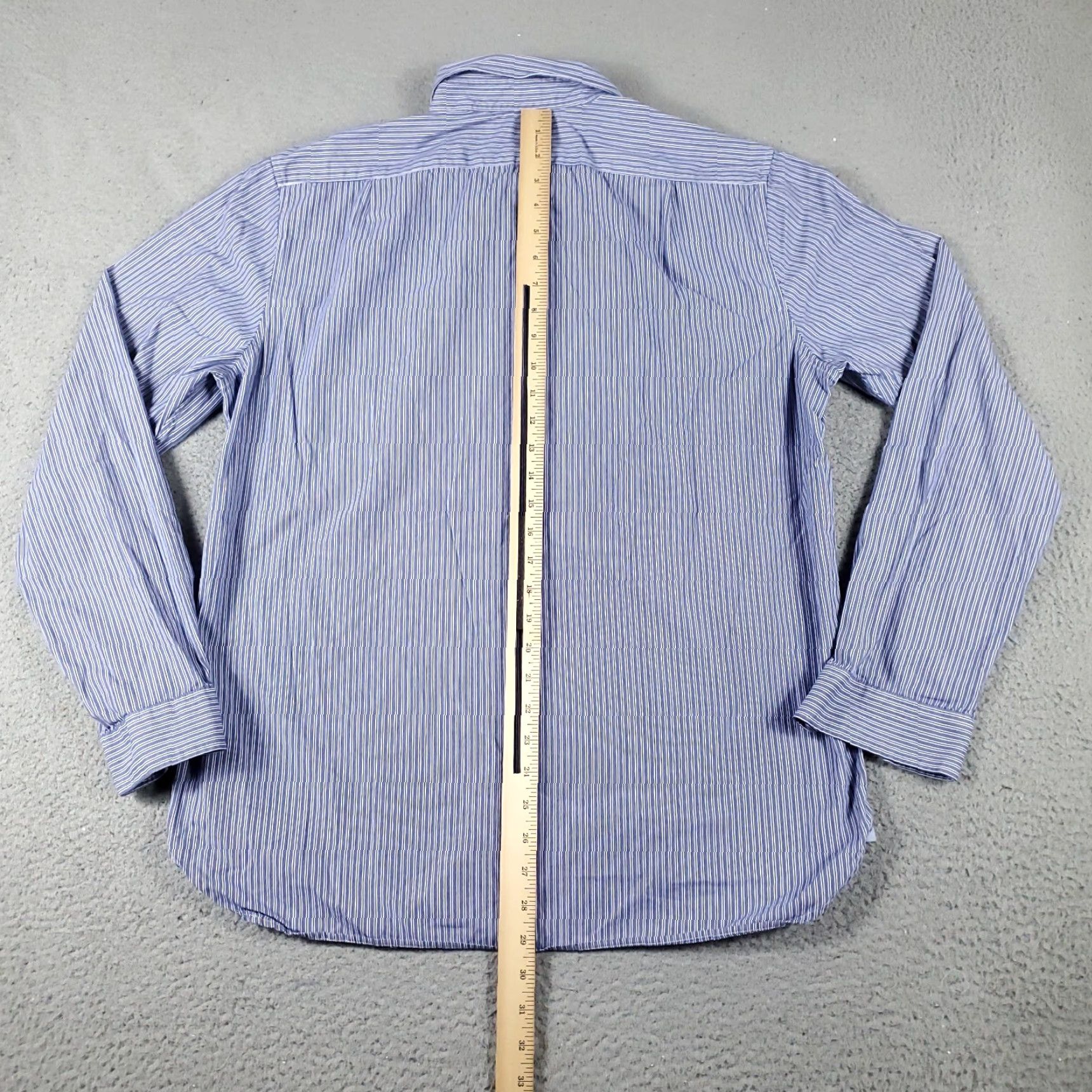 American Eagle Outfitters American Eagle Outfitters Shirt Mens Large Blue Striped Button-Up Long Sleeve Casual Classic Mens Size US L / EU 52-54 / 3 - 3 Thumbnail