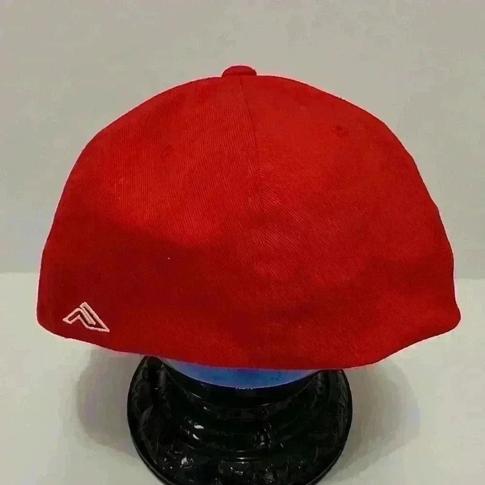 Other Pacific Headwear D- Series Red "B" Baseball Cap Flex fit Hat Size ONE SIZE - 3 Thumbnail