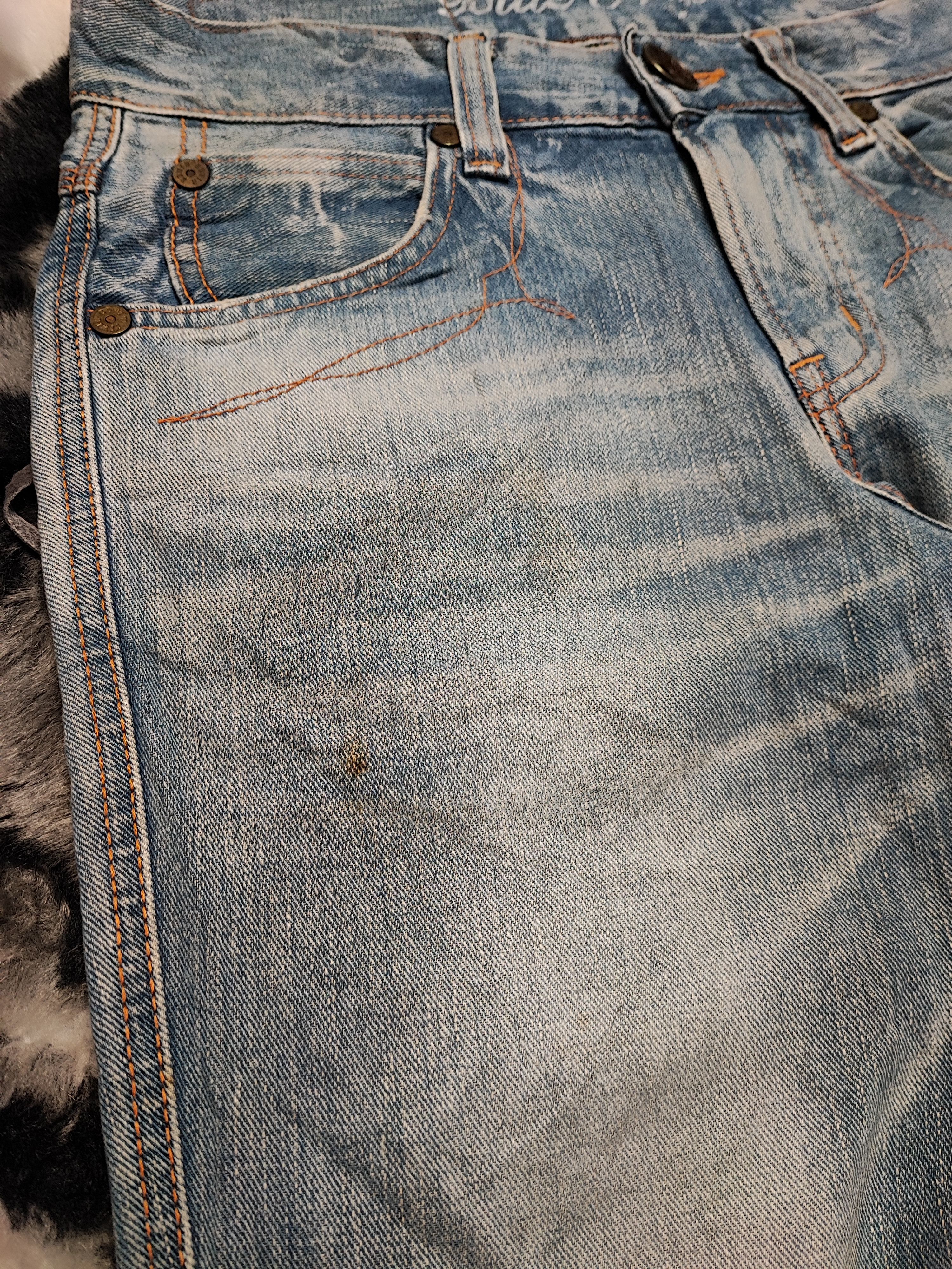 Edwin × Japanese Brand Edwin Blue Trip Punk Distressed Jeans Size US 31 - 8 Thumbnail