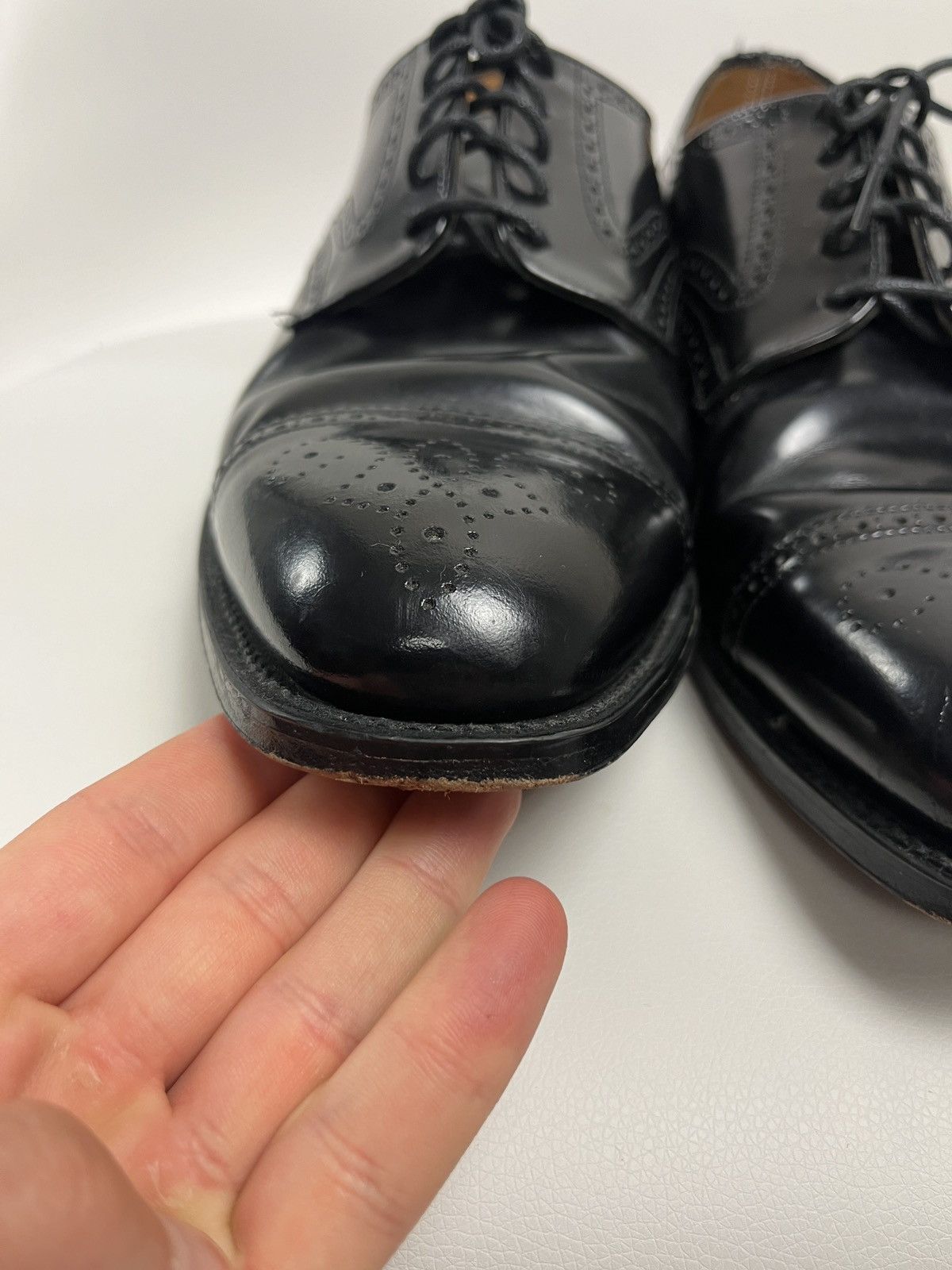 Cheaney Vintage Joseph Cheaney Oxford Brogue Shoes Calf Leather UK 9 Size US 9 / EU 42 - 6 Thumbnail