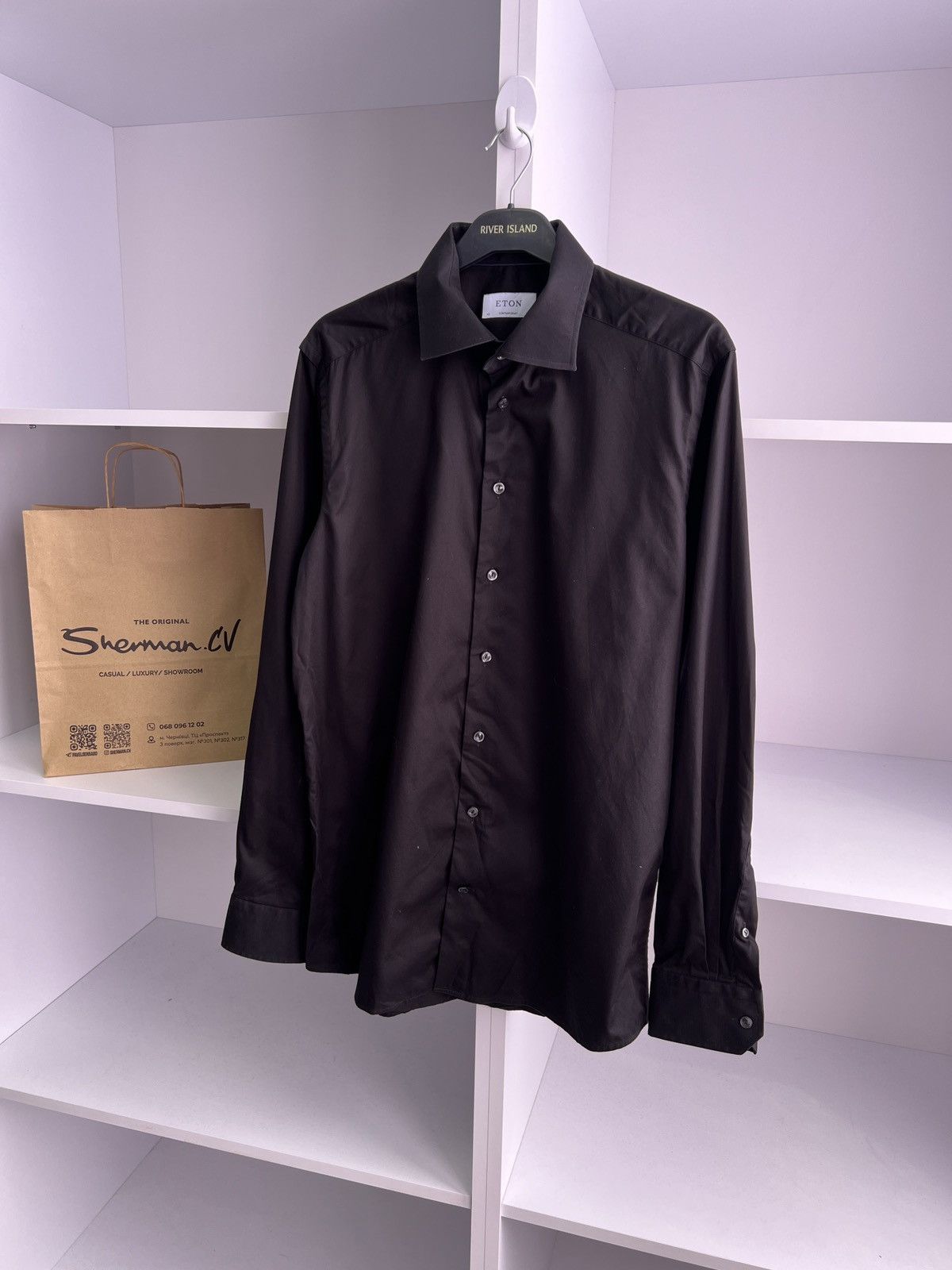 Eton × Vintage Vintage Eton Luxury Button Up Shirt Size US M / EU 48-50 / 2 - 2 Thumbnail