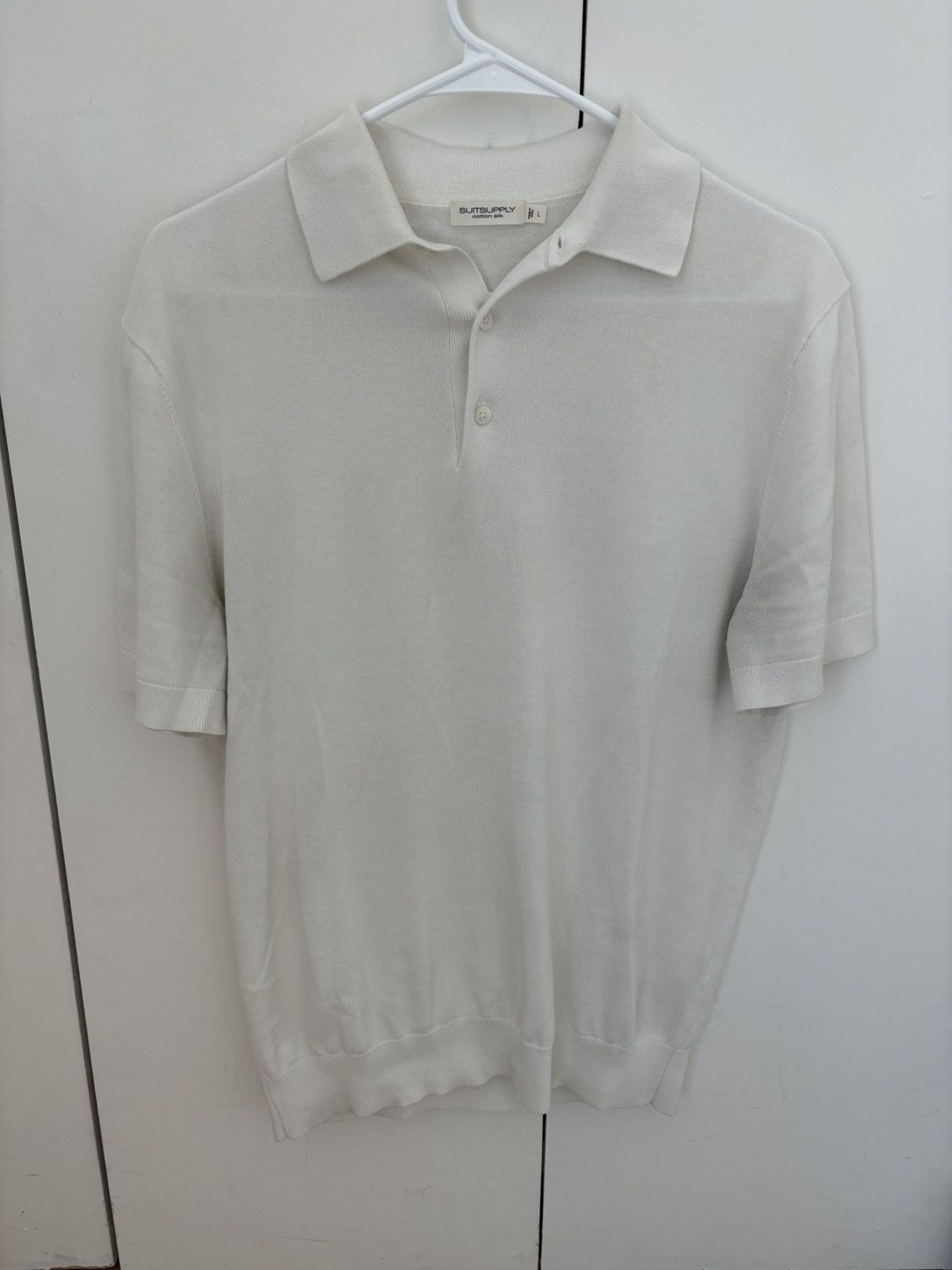 SUITSUPPLY SILK COTON POLO