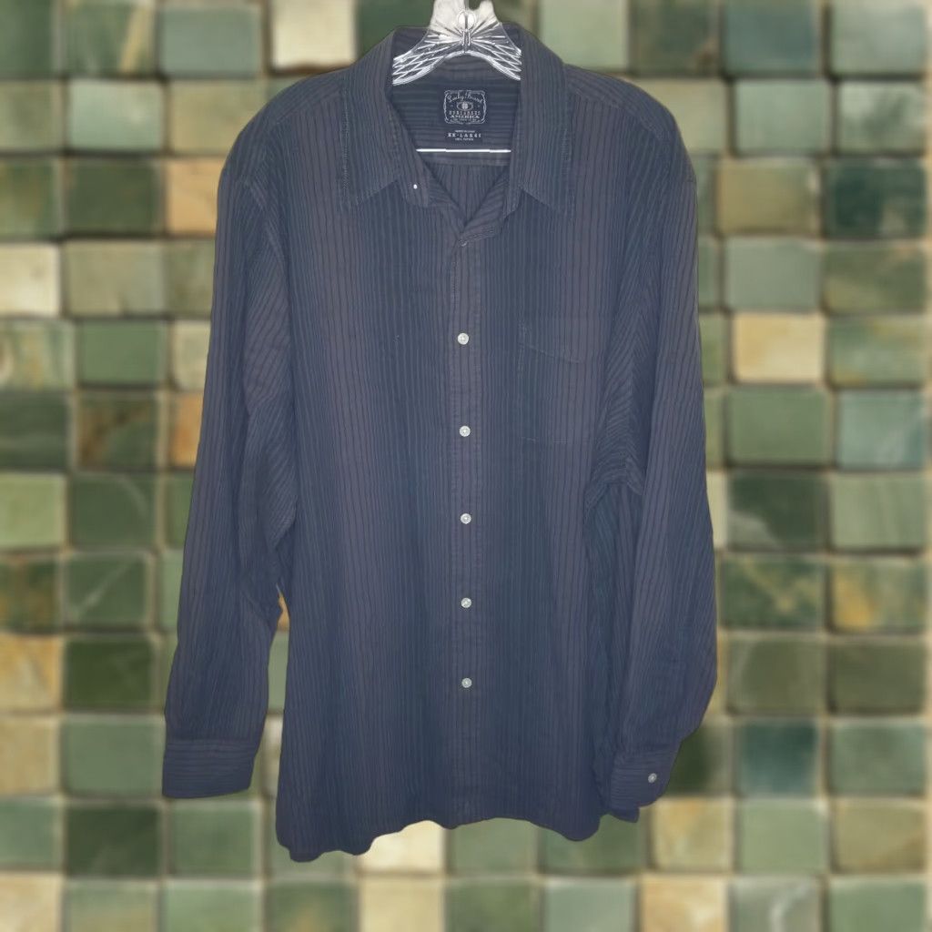 Lucky Brand Lucky Brand Mens Long Sleeve Button-Up Shirt 2XL Green Size US XXL / EU 58 / 5 - 1 Thumbnail