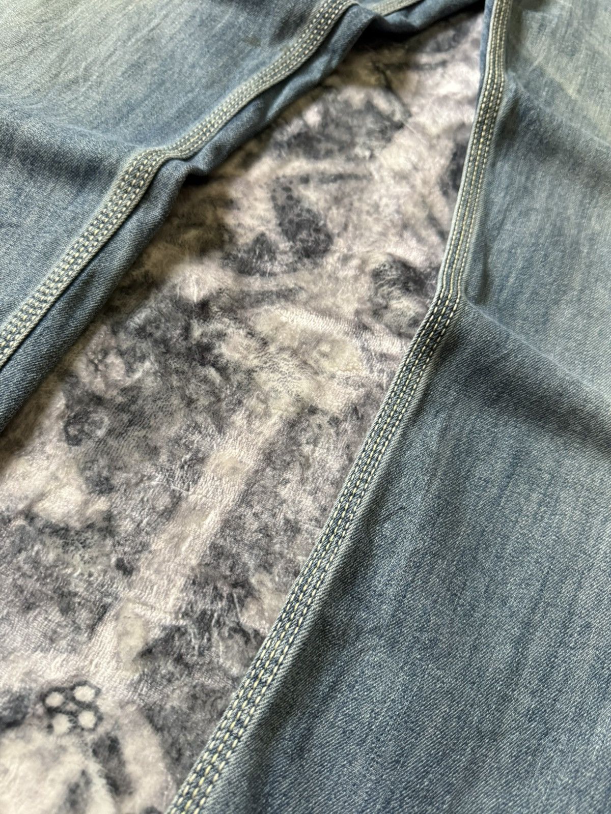 G-Unit × Vintage Y2k Real Bvoice Embroidered Pocket Baggy Loose Jeans Size US 32 / EU 48 - 19 Thumbnail