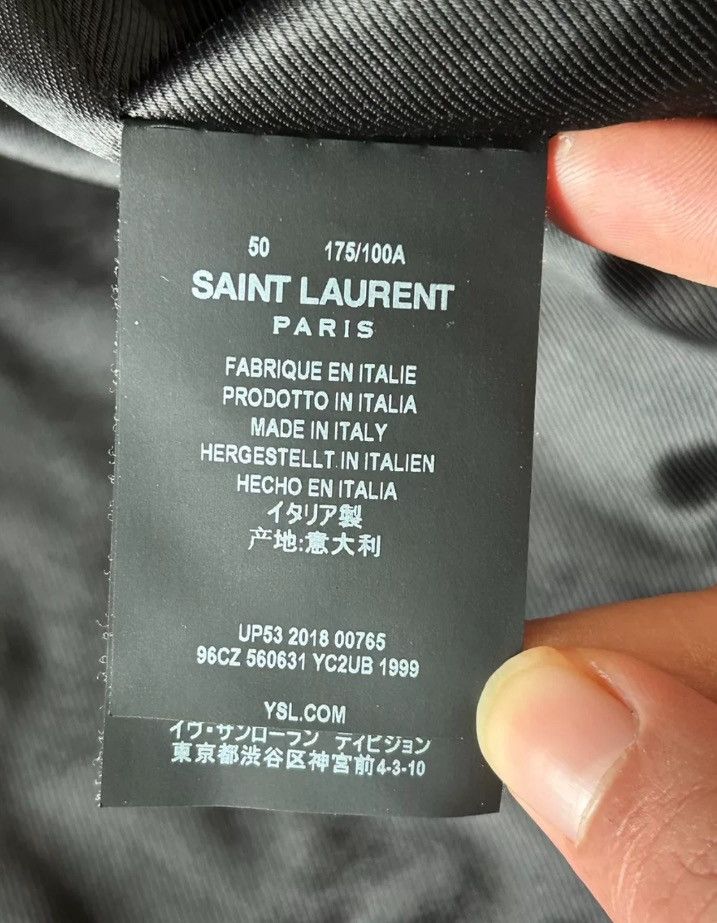 Saint Laurent Paris × Yves Saint Laurent Saint Laurent 18fw logo LO1 leather jacket 2412-Nextarrow Size US M / EU 48-50 / 2 - 5 Thumbnail