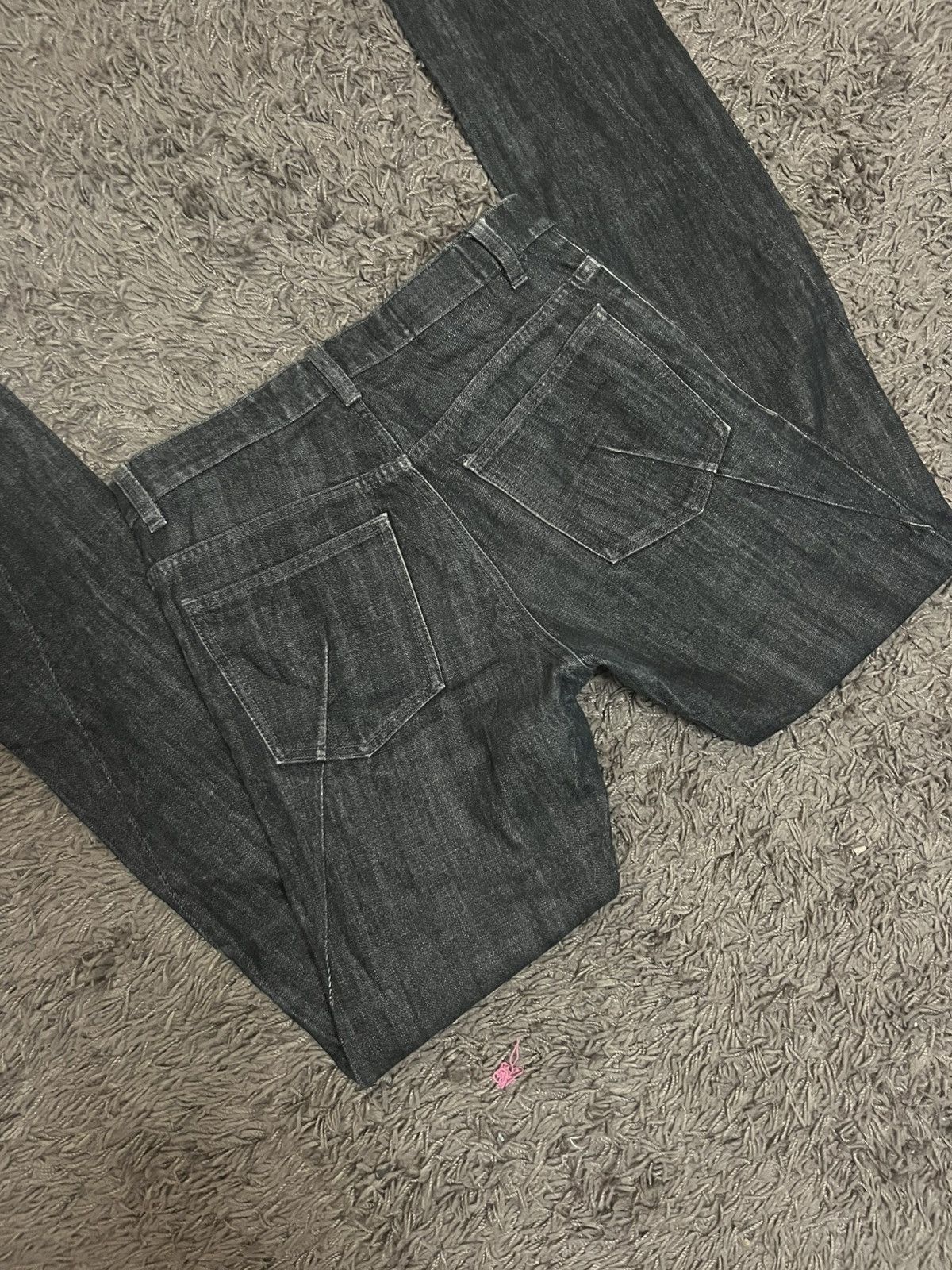 Attachment 1990s straight leg twisted stitching design #I Size US 28 / EU 44 - 6 Thumbnail