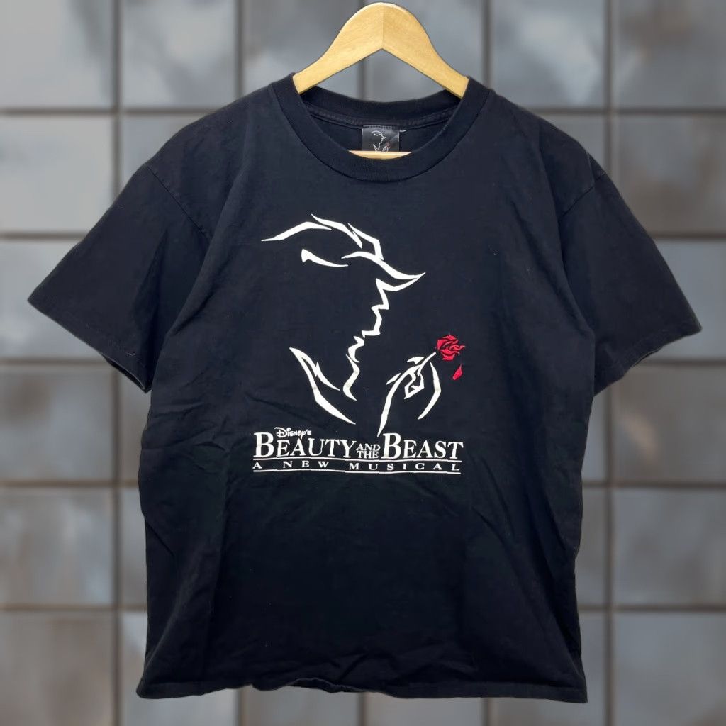 Disney VINTAGE Disney Beauty and the Beast Musical Tour T Shirt Large Broadway Rare Shirt Men L Black 90s Broadway Merch Mens Size US L / EU 52-54 / 3 - 1 Thumbnail