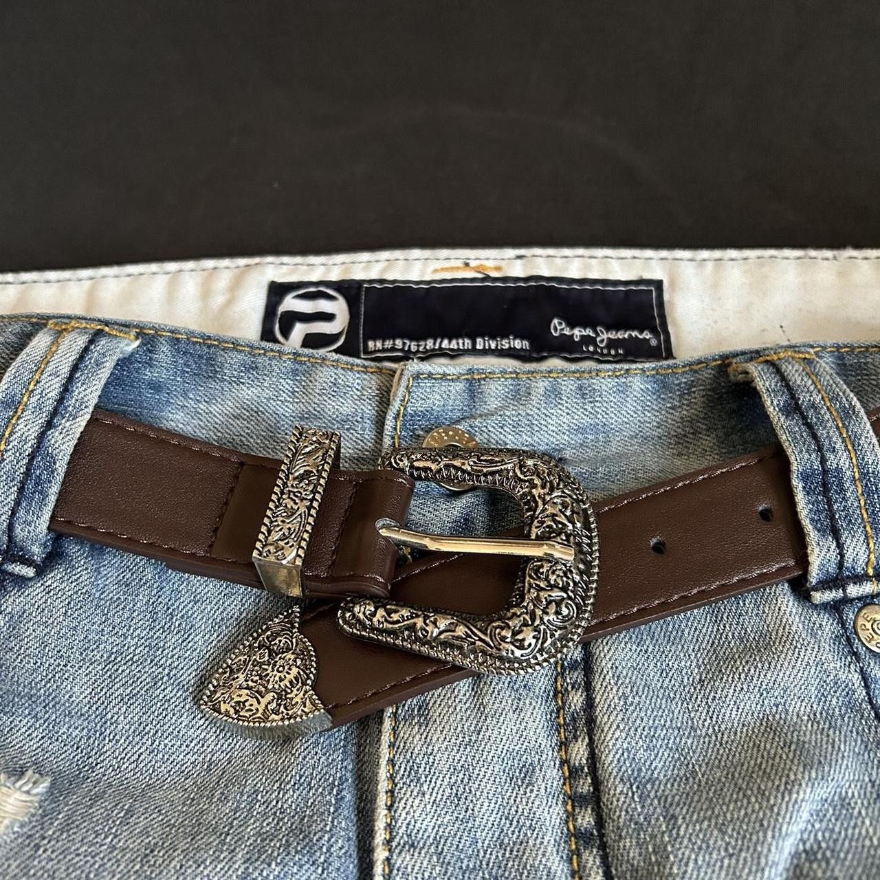 Japanese Brand × Vintage Y2K 2000s Style Coffee Brown Classic Western Belt Size ONE SIZE - 2 Thumbnail