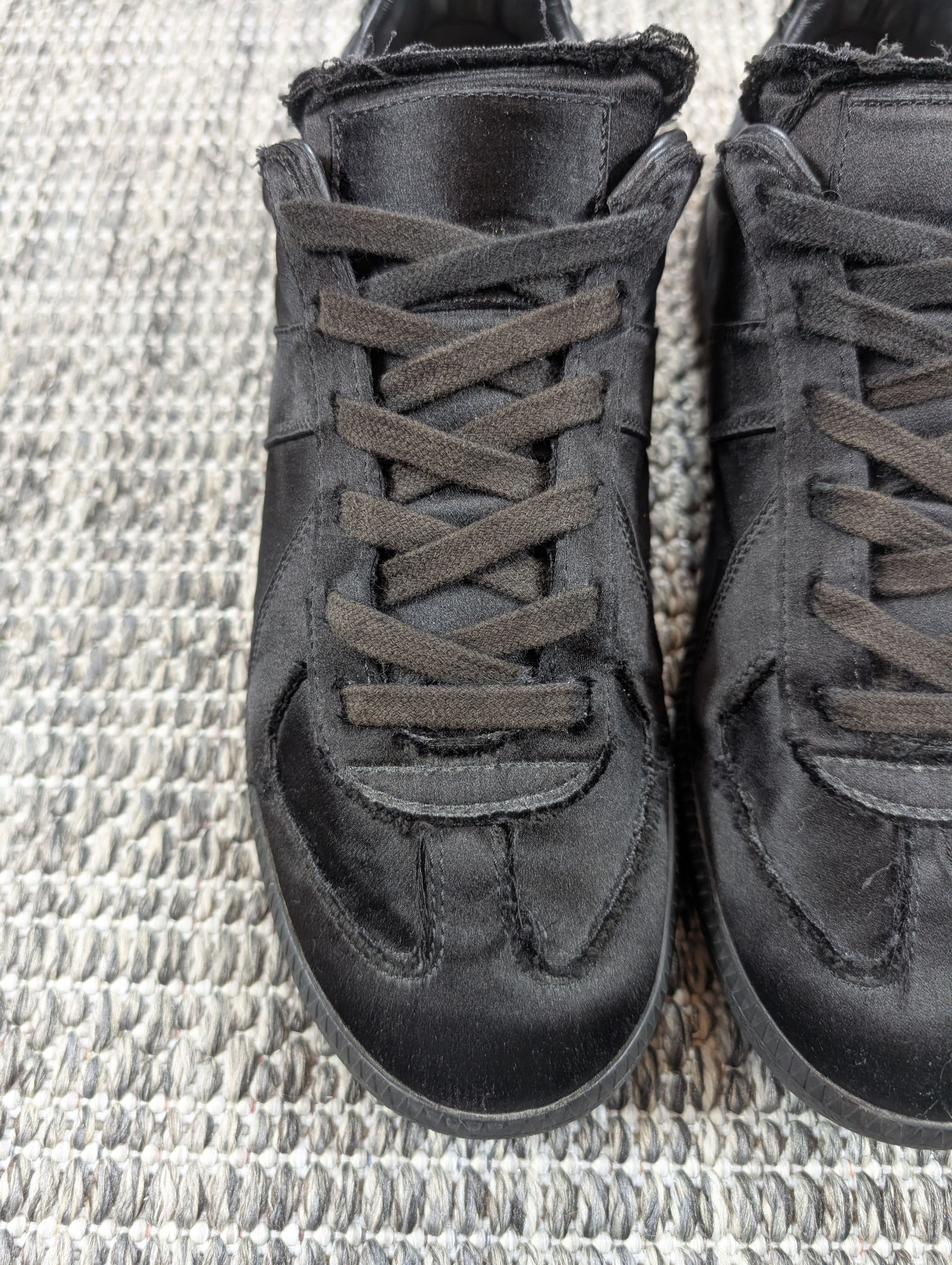 Maison Margiela Maison Margiela Satin Silk Distressed Replica GAT Sneaker Size US 8.5 / EU 41-42 - 4 Thumbnail