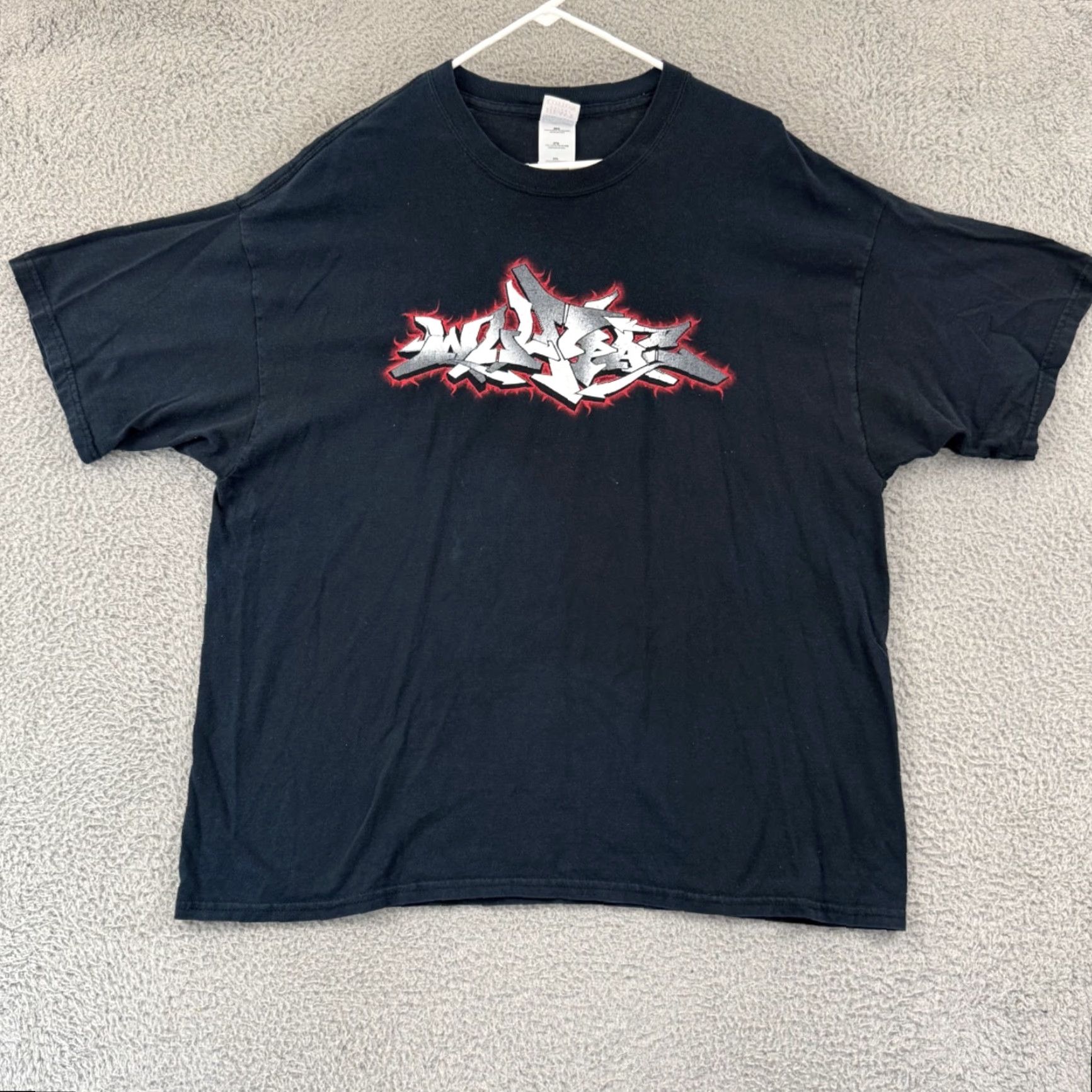 Gildan VINTAGE Bloodhound Gang Shirt Mens 2XL Black Short Sleeve Wolfpac 90s Band Tour Size US XXL / EU 58 / 5 - 2 Thumbnail
