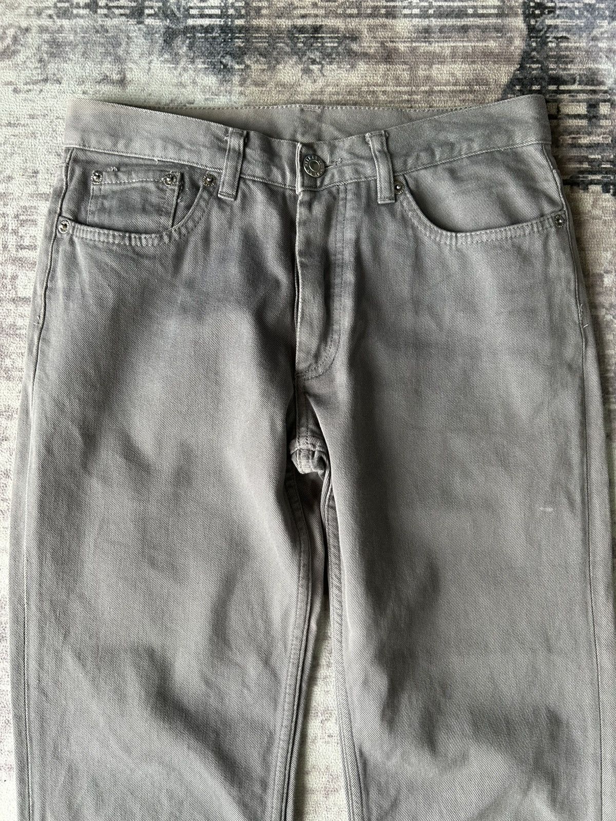 Helmut Lang Helmut Lang Raw Silk Denim Size US 27 - 3 Thumbnail