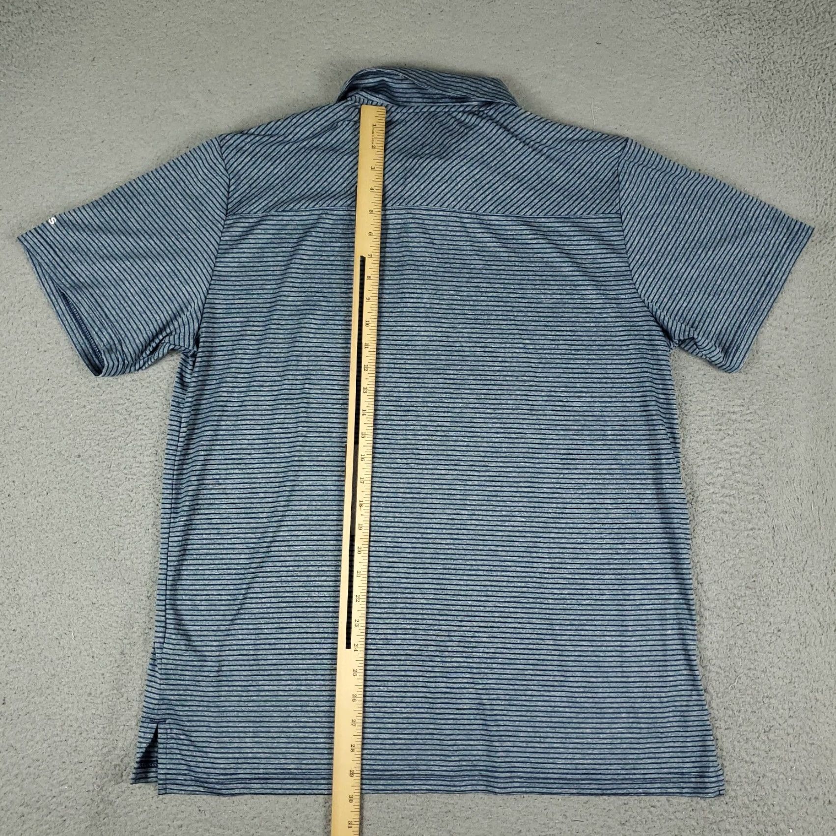 Adidas Adidas Polo Shirt Mens XL Blue Striped Casual Golf Short Sleeve Polo Size US XL / EU 56 / 4 - 5 Thumbnail