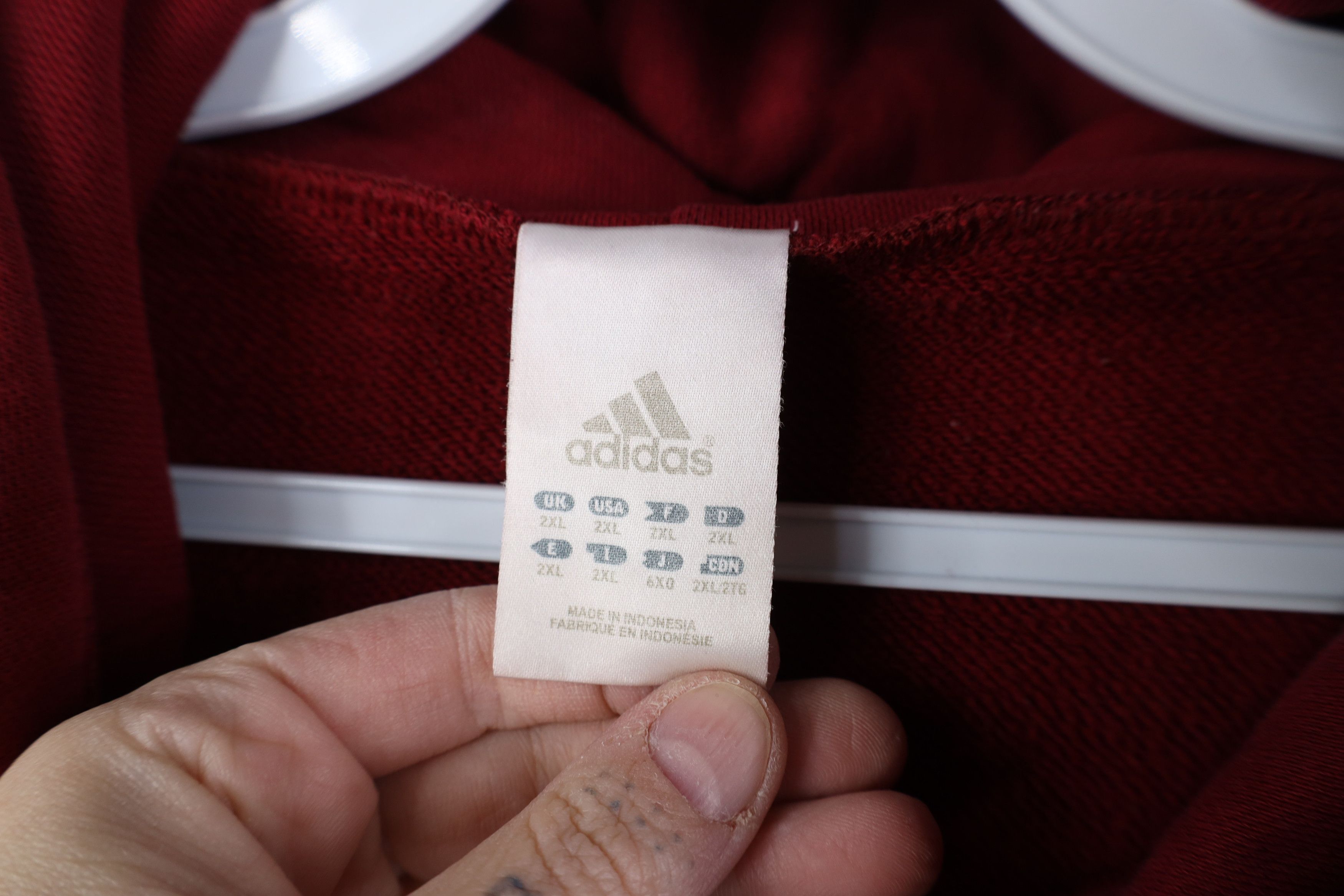 Adidas Vintage Y2K Adidas Spell Out Center Logo Hoodie Sweatshirt Size US XXL / EU 58 / 5 - 8 Thumbnail