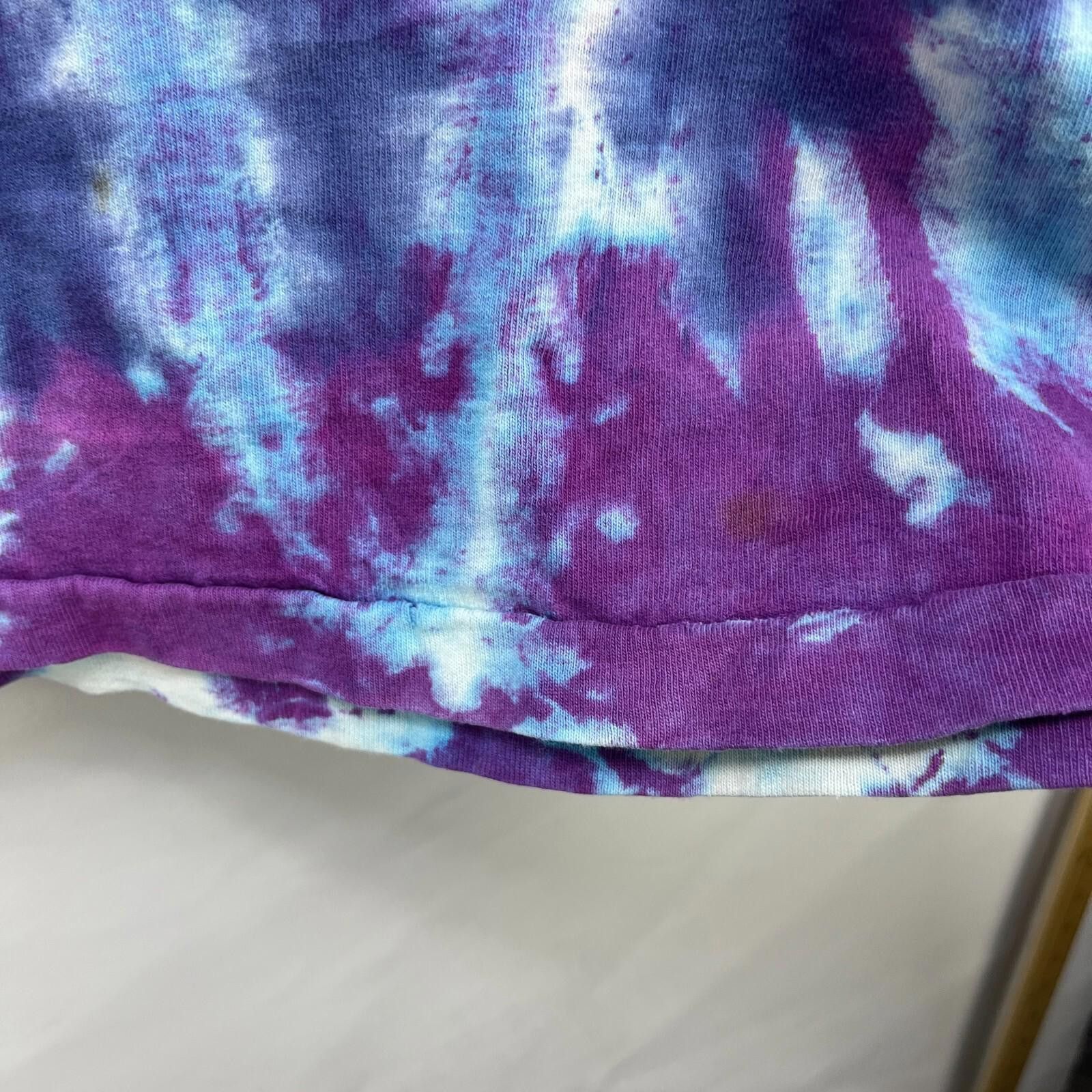 Fruit Of The Loom Vintage 90s Tie Dye Liquid AOP T Shirt Hippie XL Size US XL / EU 56 / 4 - 8 Thumbnail