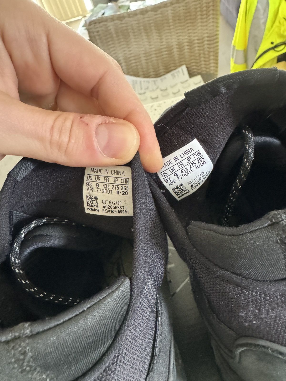 Adidas × Pharrell BYW 0 To 60 'Triple Black High Top Sneaker Boots GX2486 Size US 9.5 / EU 42-43 - 4 Thumbnail