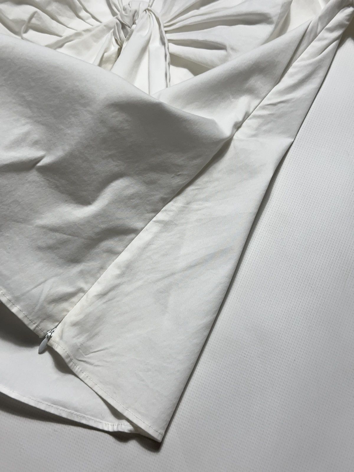 Prada Rare 2009 Prada White Tied Blouse Size M / US 6-8 / IT 42-44 - 5 Thumbnail