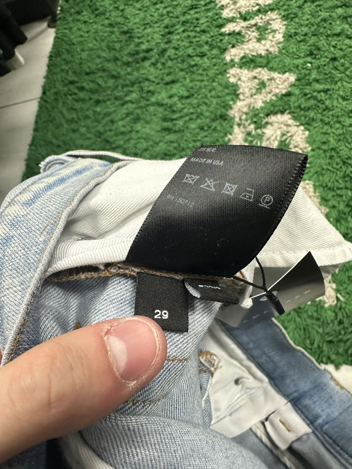 Amiri Amiri Jeans Light Wash Star 29 Size US 29 - 5 Thumbnail