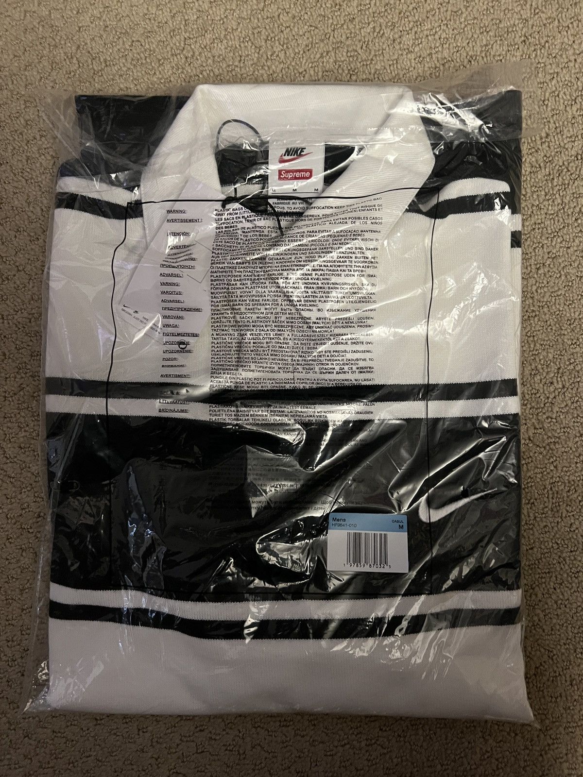 Nike × Supreme Supreme Nike Stripe Rugby size M | Grailed