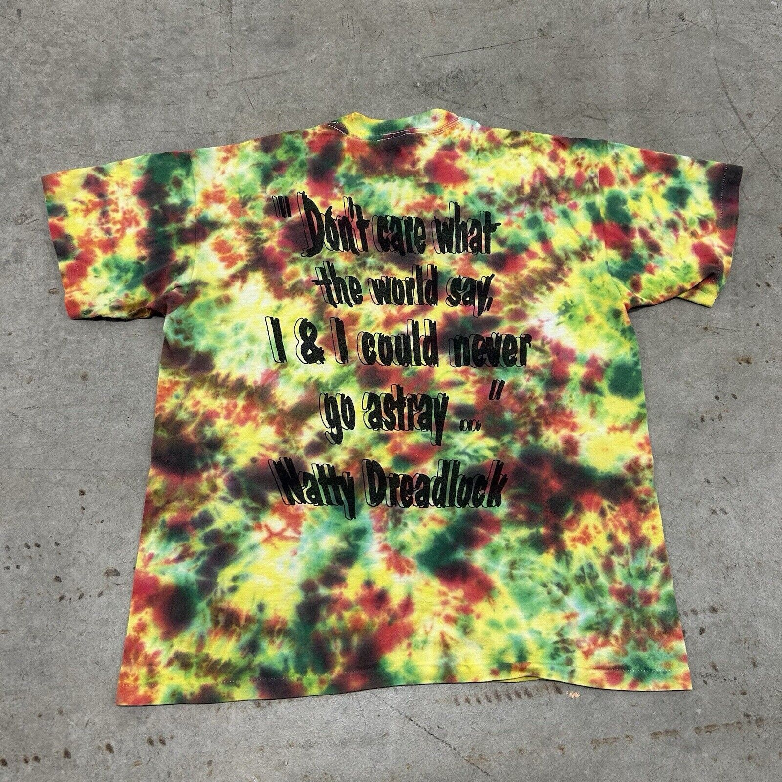 Vintage Vintage 90s Bob Marley Natty Dreadlock Album Promo Art Tee Size US L / EU 52-54 / 3 - 6 Thumbnail