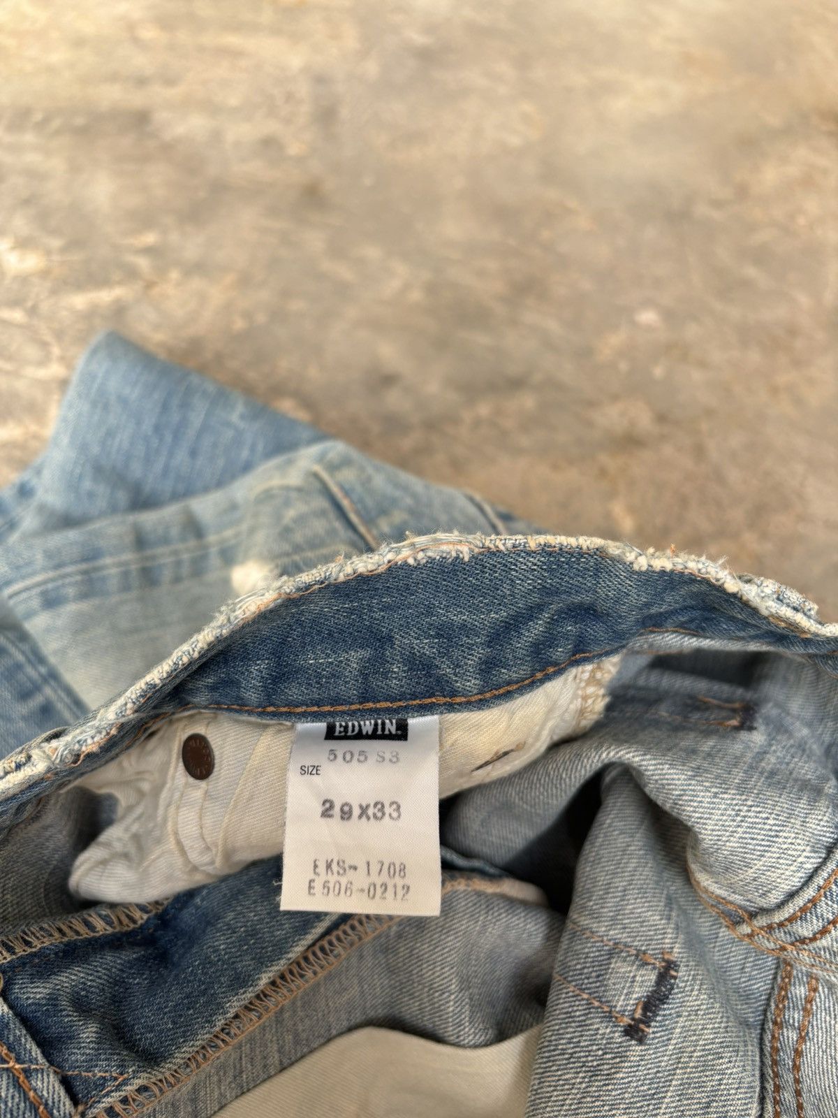 Edwin × Japanese Brand Vintage Distressed Edwin 505 Selvedge Denim Jeans Size US 29 - 8 Thumbnail