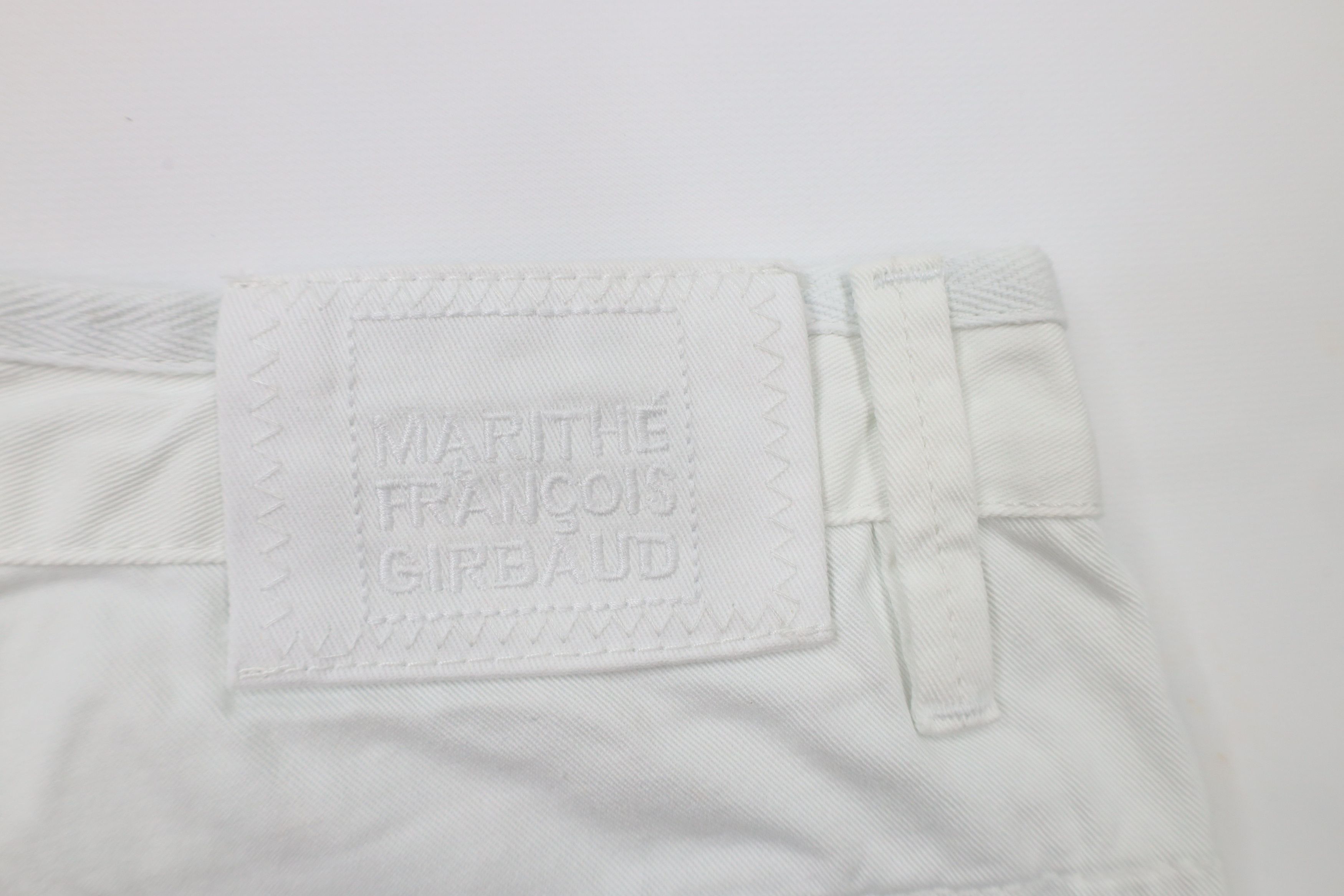 Marithe + Francois Girbaud × Vintage Vintage 90s Marithe Francois Girbaud Bike Cargo Shorts White Size US 38 / EU 54 - 13 Thumbnail