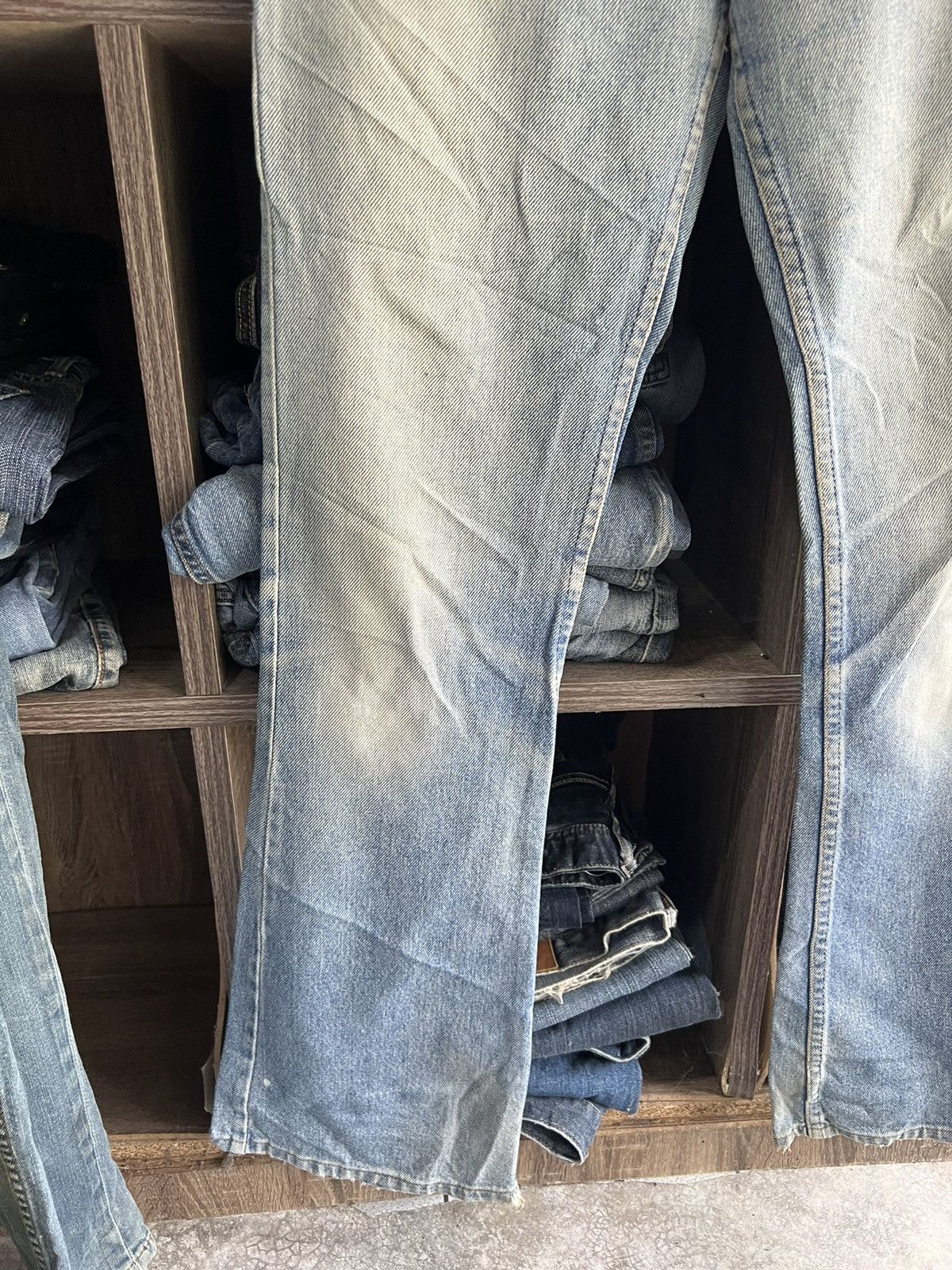 Levi's Vintage Clothing 🔥Vintage Levis Distressed Denim Made in Usa Size US 29 - 6 Thumbnail
