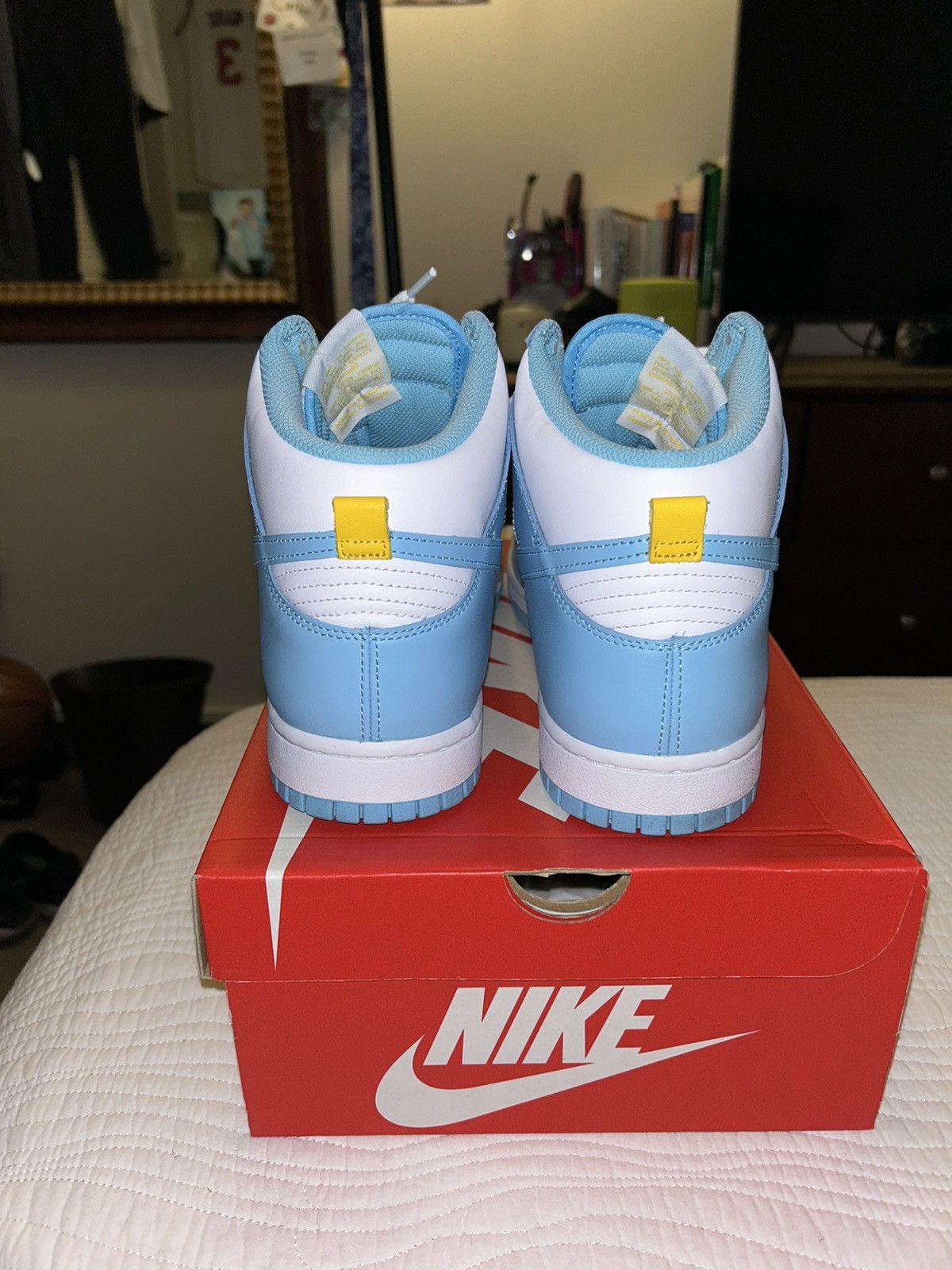 Nike Nike Dunk High Retro Blue Chill Size US 11 / EU 44 - 7 Thumbnail